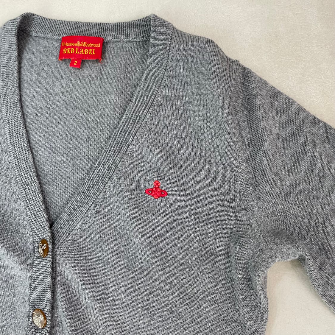 비비안웨스트우드 브이넥 가디건-그레이 상품이미지8