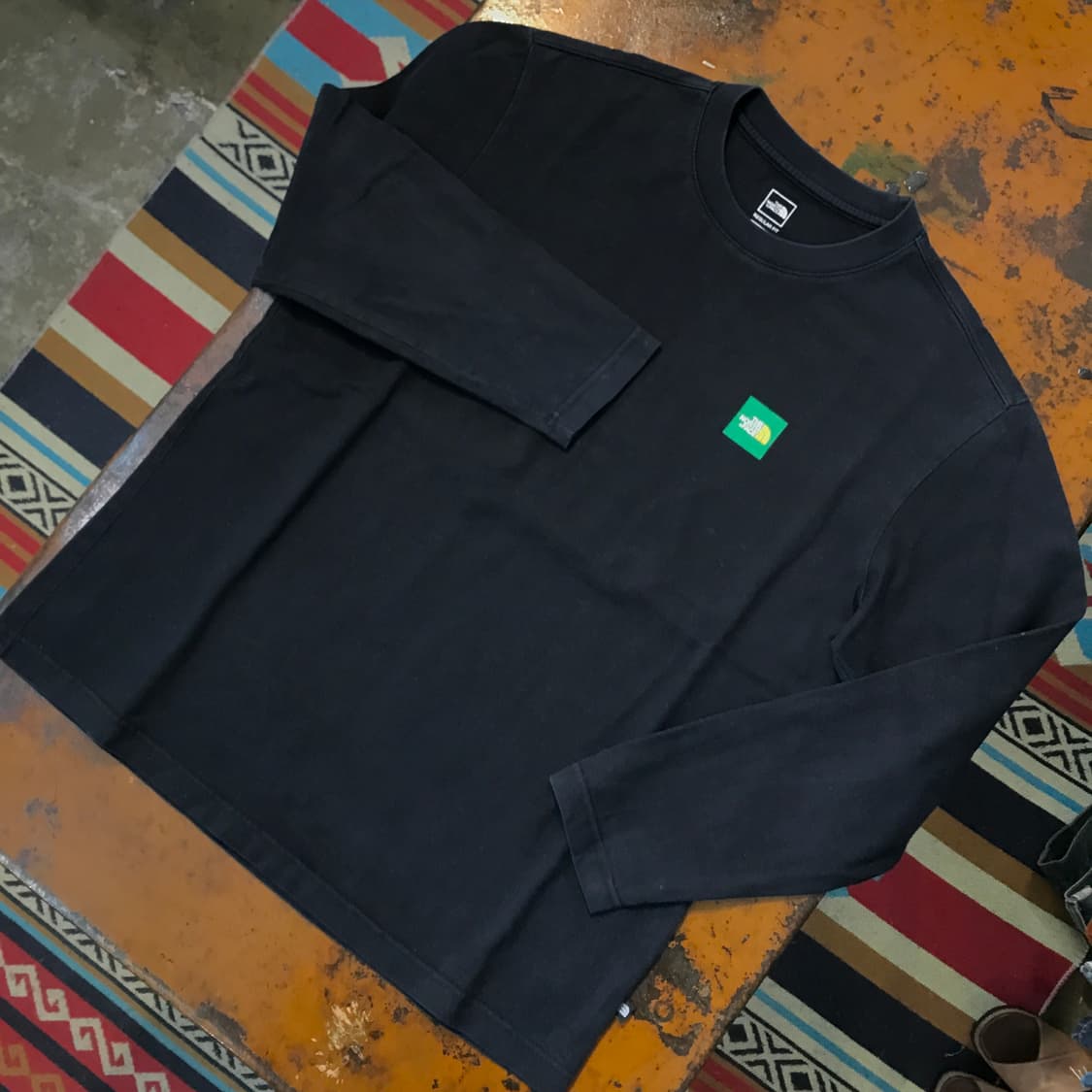 노스페이스 블랙 백 프린팅 롱 슬리브 남성 102 사이즈  상품이미지2