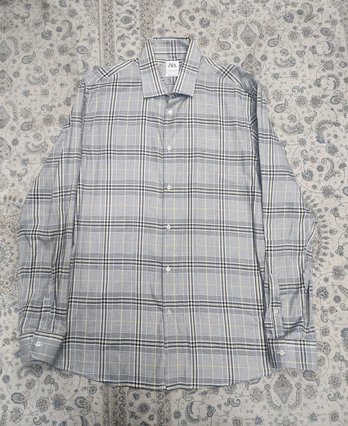 ZARA 자라 타탄 체크 셔츠 XL 상품이미지1