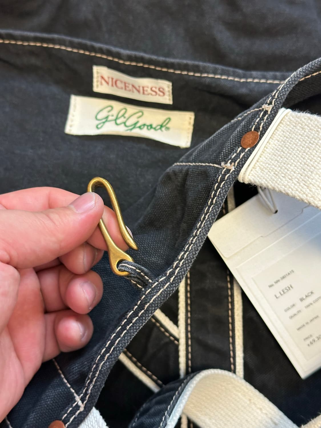 나이스네스(NICENESS)  L.lesh  숄더 토트백 블랙 상품이미지4