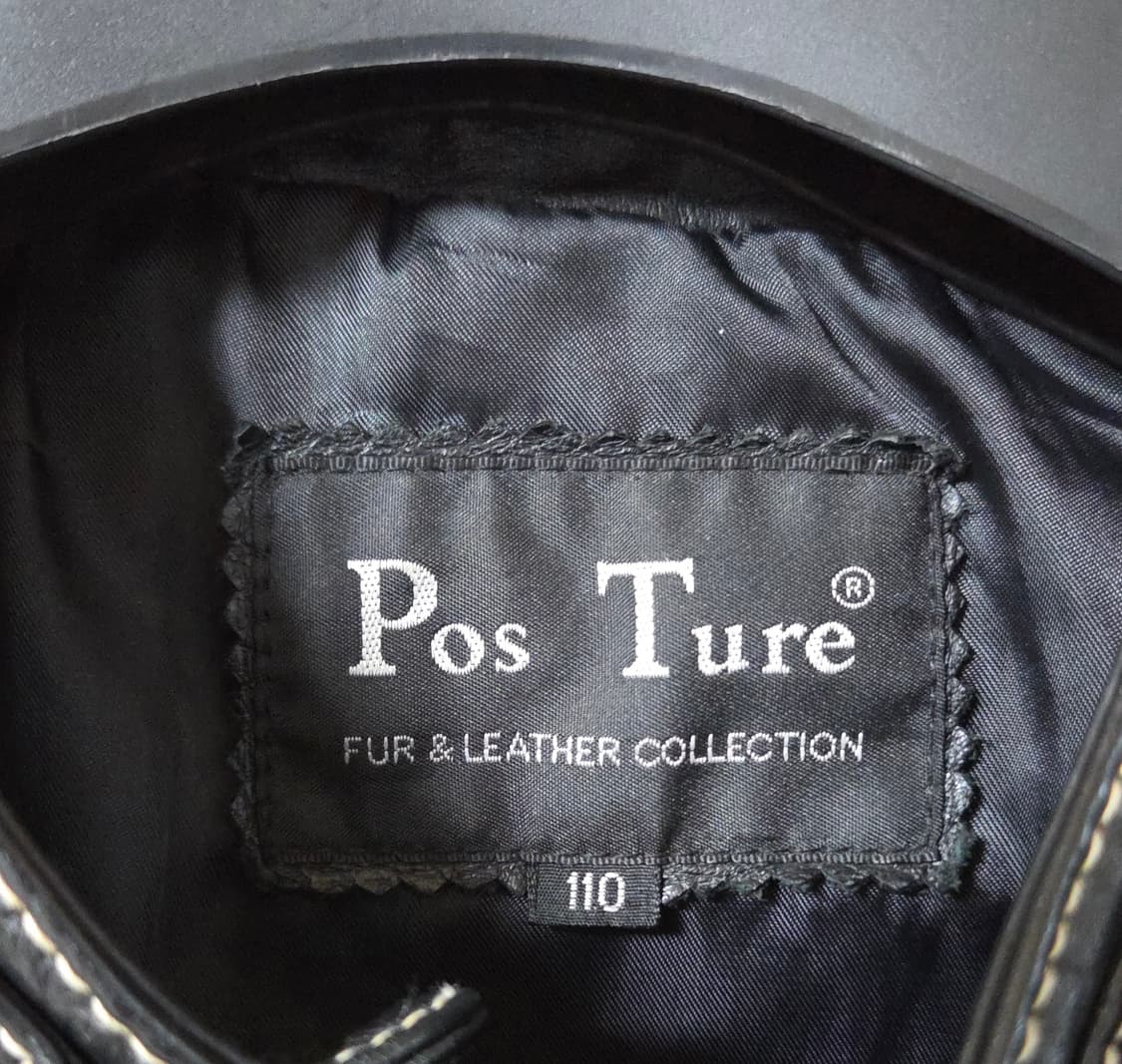 (착샷) pos ture 가죽 자켓 바이커 상품이미지4