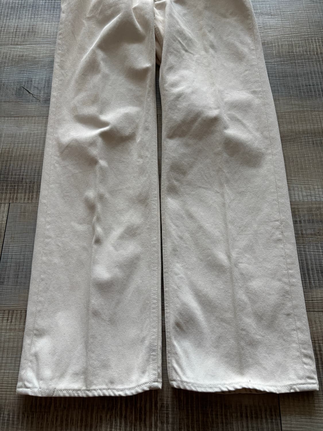 [28] 오라리 하드트위스트 5p 데님 팬츠 아이보리 상품이미지4