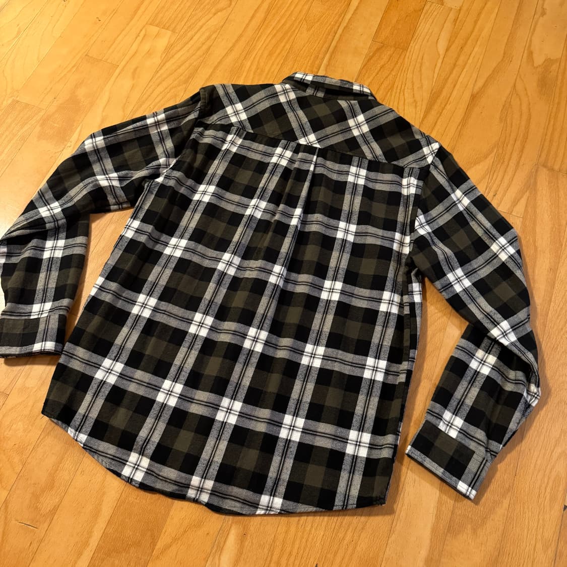 칼하트 WIP 플란넬 체크 셔츠 카키 L 상품이미지7