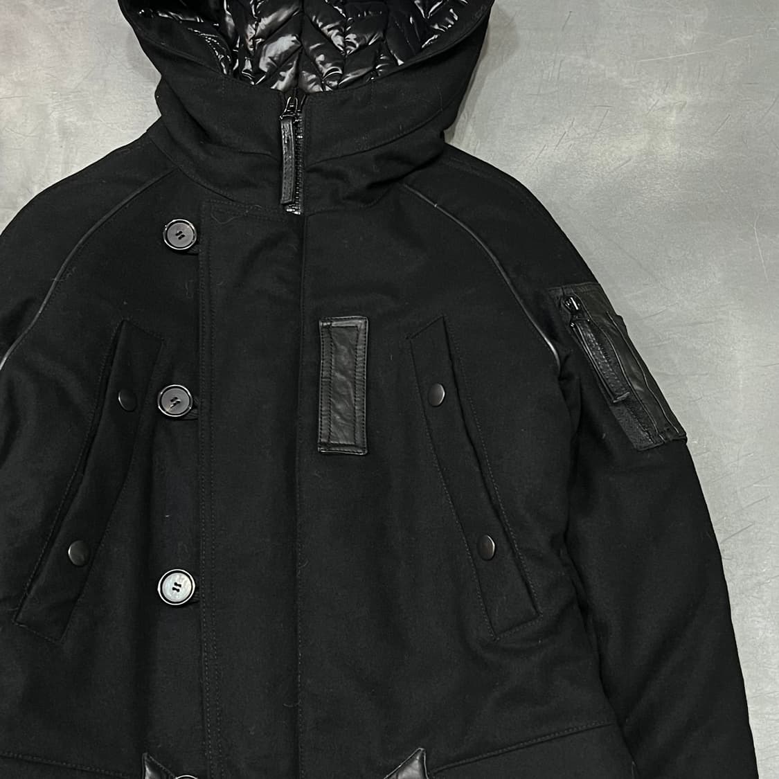  듀베티카 레더패치 다운 코트 y14813 상품이미지4