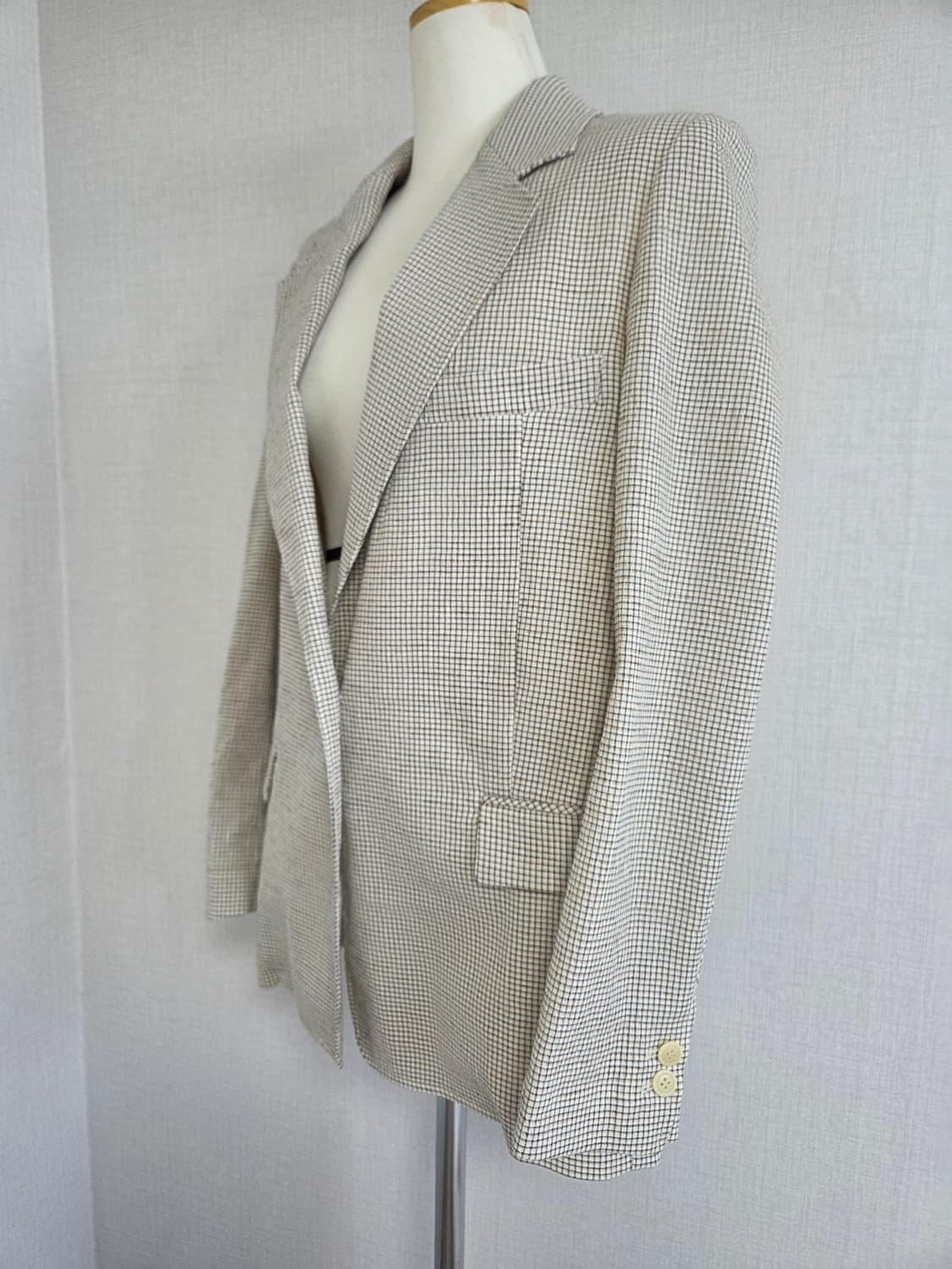 듀엘 마 체크 블레이저 자켓  상품이미지3