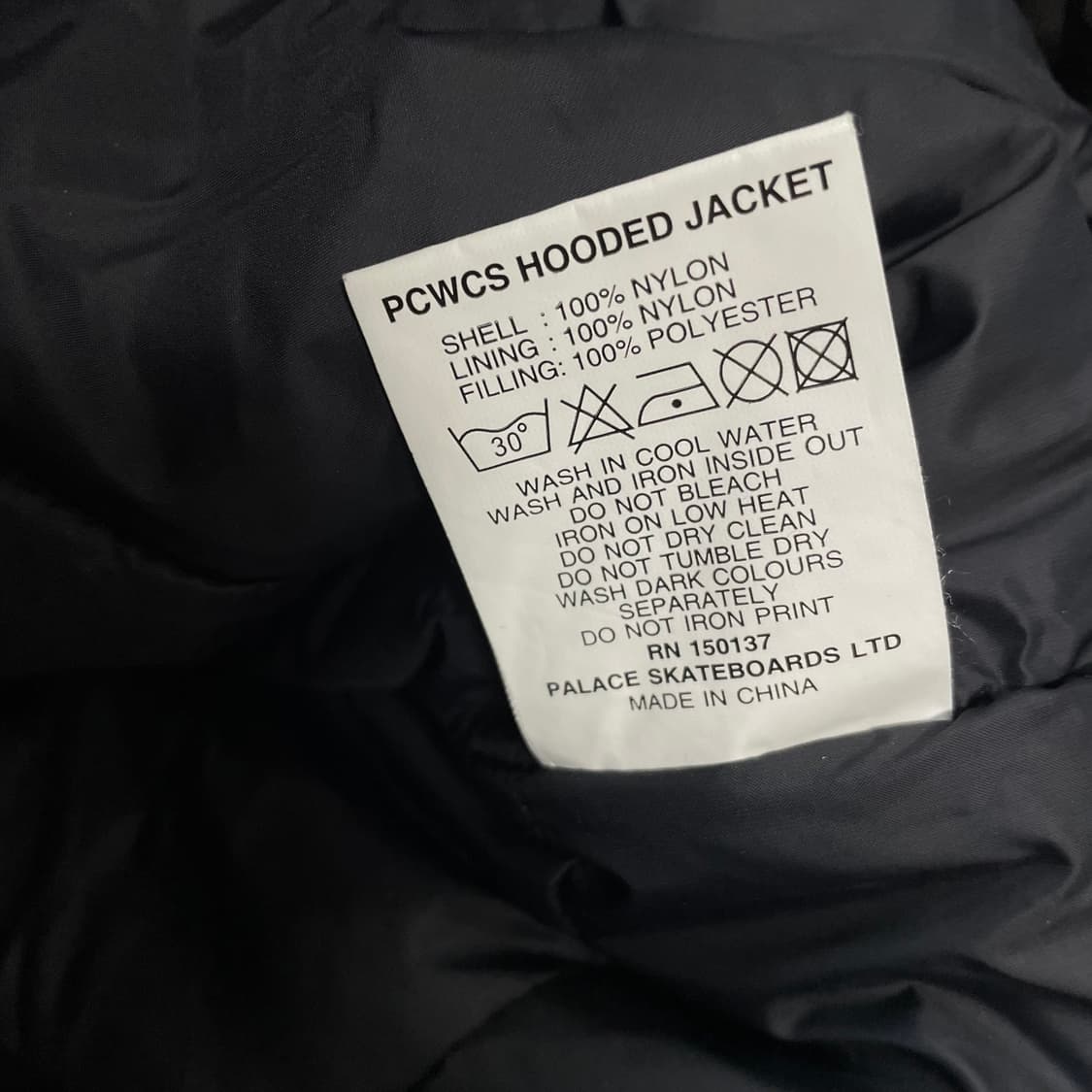 팔라스 Palace PCWCS 고어텍스 후드 파카 점퍼 블랙 상품이미지8