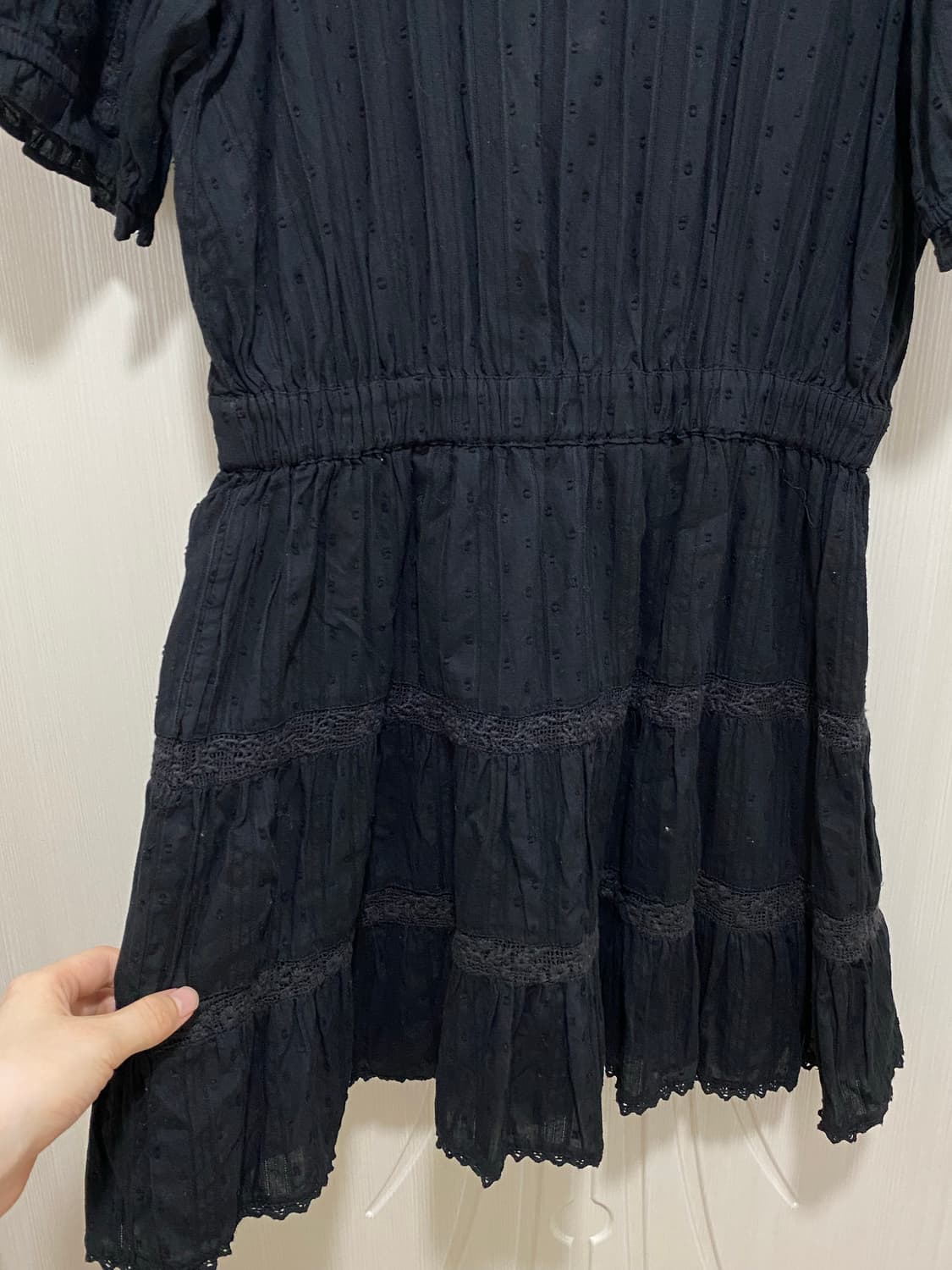 자라(zara) 레이스 블랙 원피스 S 상품이미지3