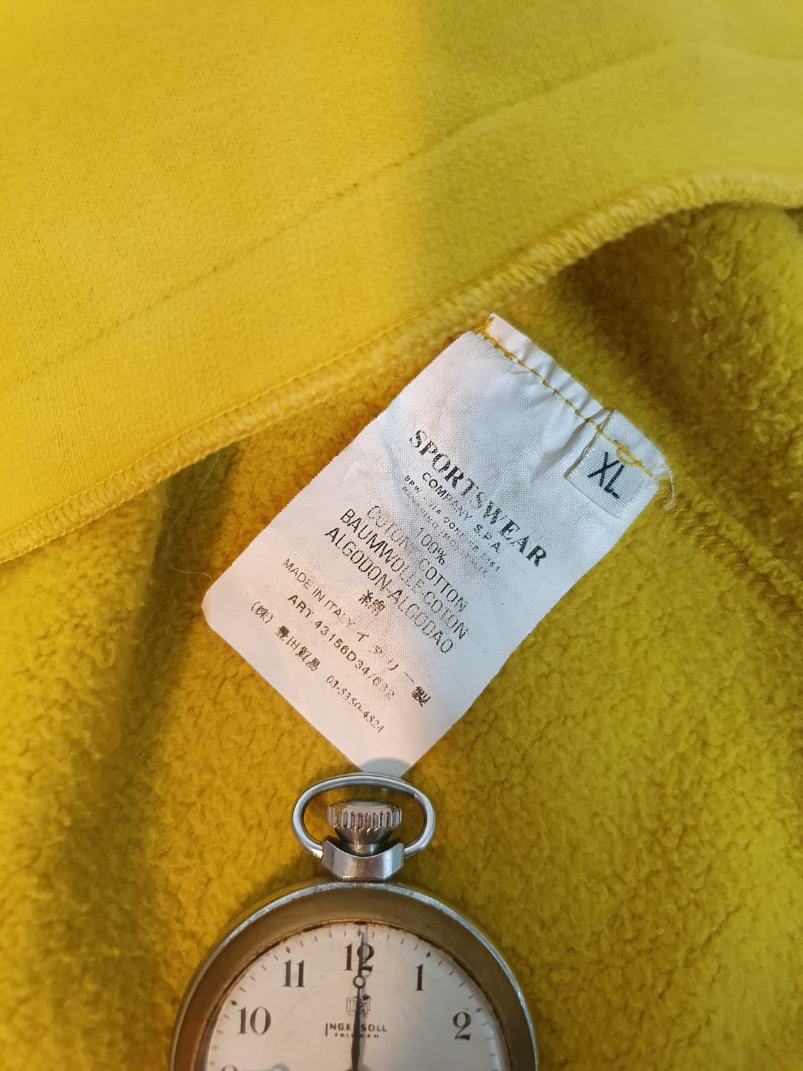 2005 Yellow Quarter Zip Fleece (XL) 상품이미지6