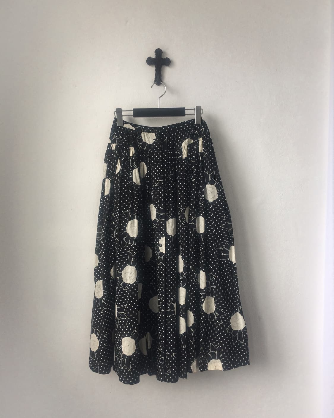 Dot pattern flower ribbon pattern long s 상품이미지1