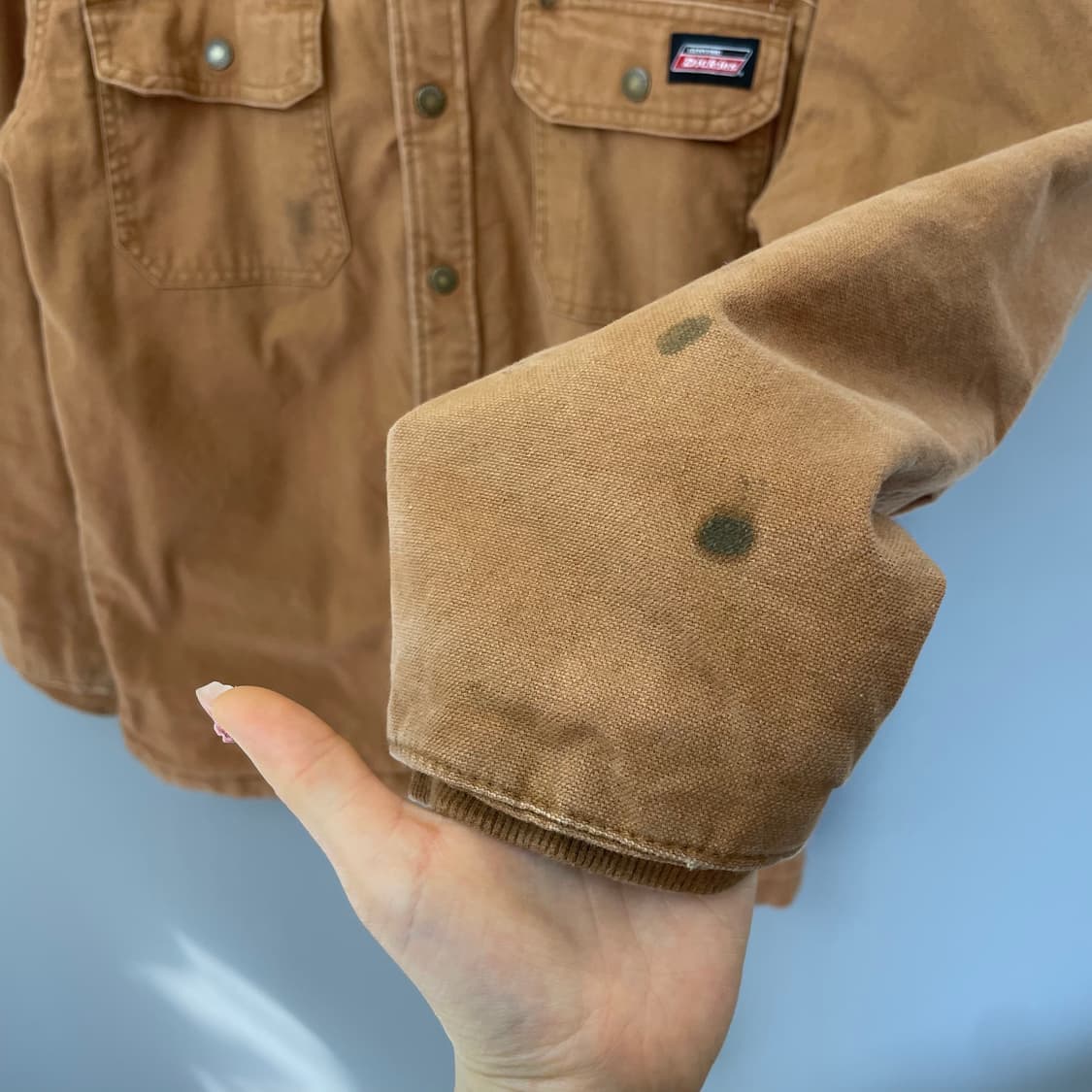 디키즈 브라운 후드 워크 자켓 점퍼 S 상품이미지3