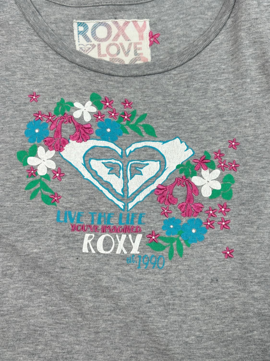 ROXY 썸머 자수 그래픽 슬림 티셔츠 상품이미지4