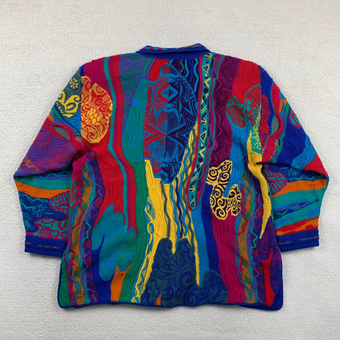 쿠지 핸드메이드 케이블 니트 셔츠형 가디건 상품이미지2