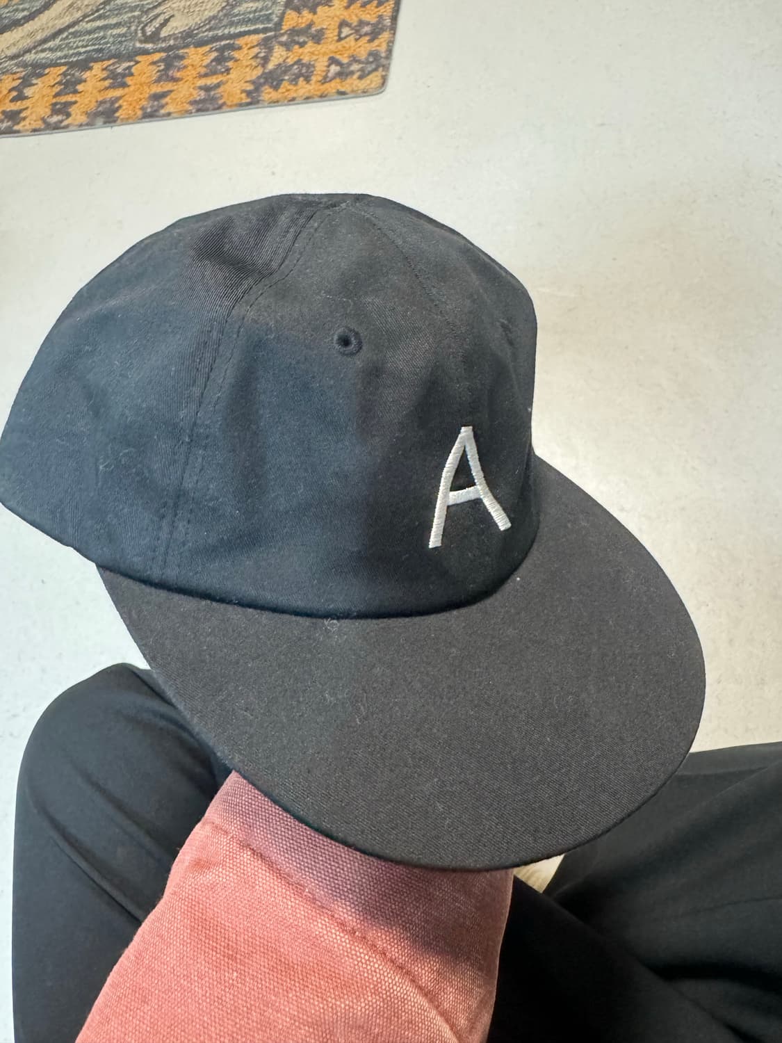 Whagi 국내브랜그 a로고 스냅백 블랙 모자 볼캡 상품이미지1