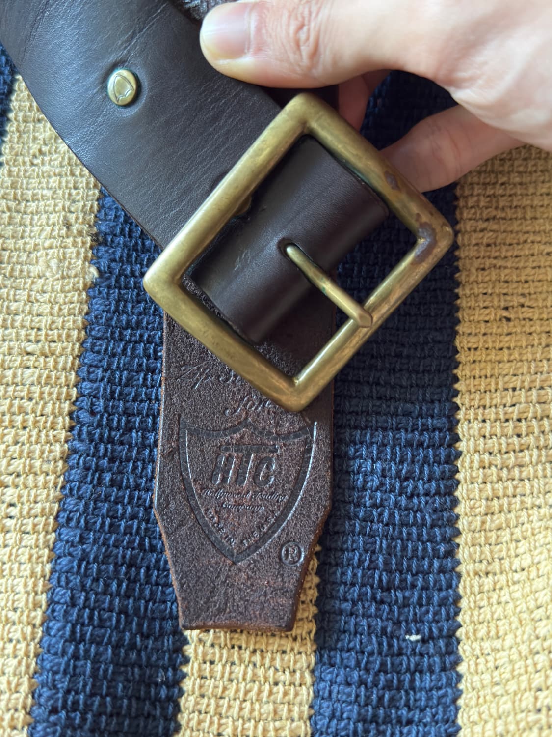 HTC made in USA brass 스터드 벨트 (Rare) 상품이미지9