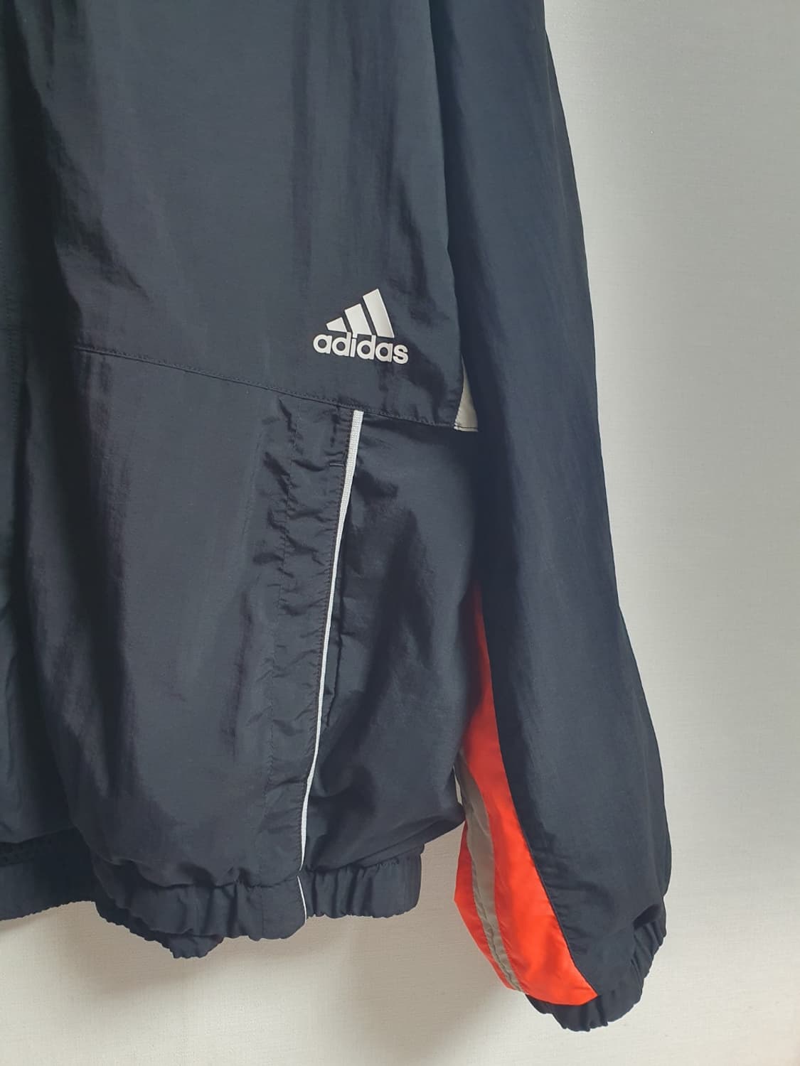 아디다스 바람막이 오버핏 컬러블록 윈드자켓 블랙 XL 상품이미지7