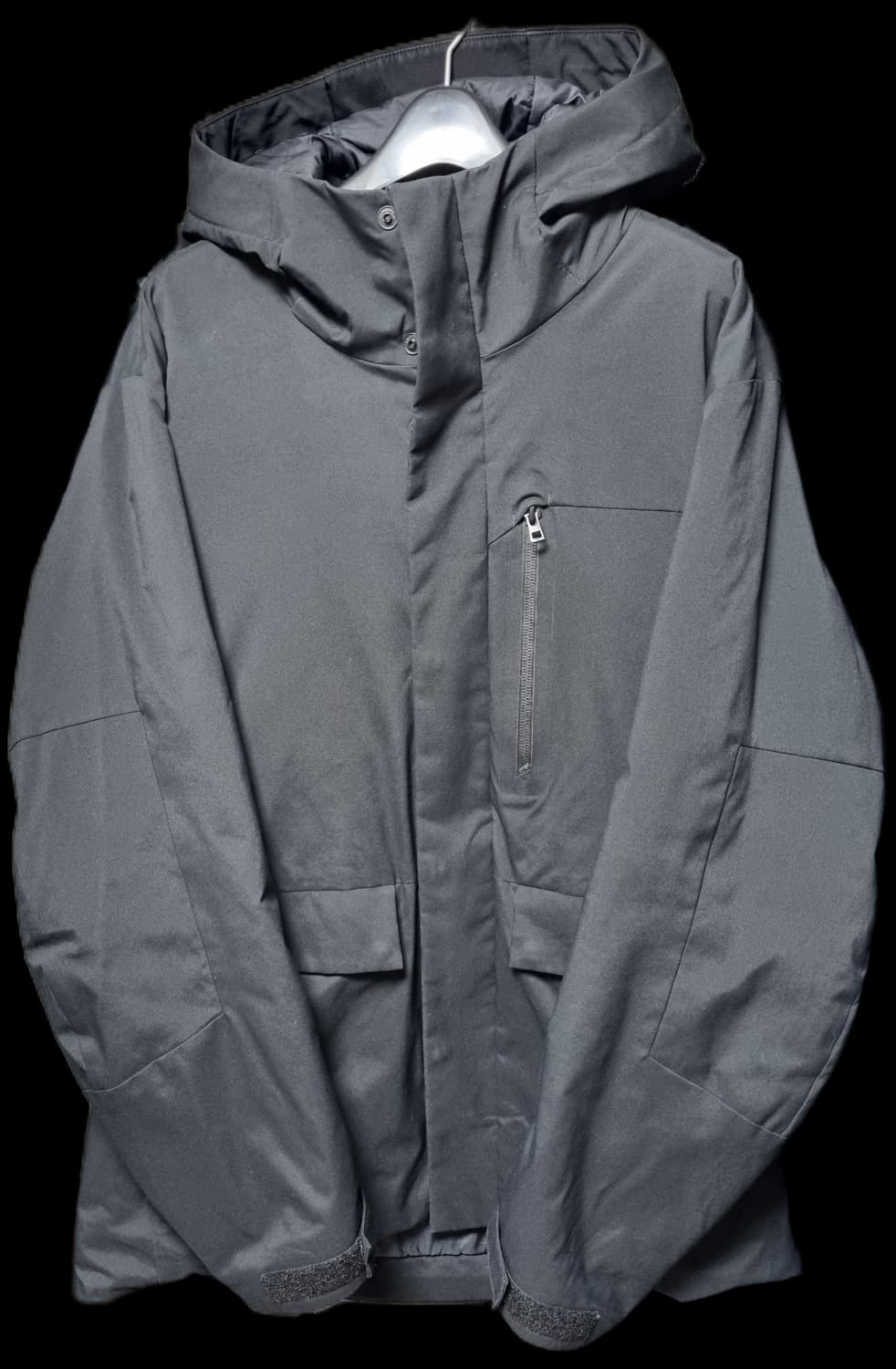 유니클로 하이브리드 다운 파카 L 라지 블랙 상품이미지1