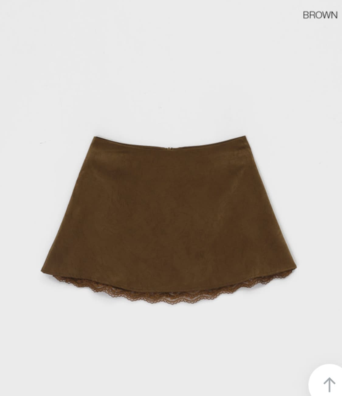 블랙업 MADE 샤리즈 레이스 미니스커트 브라운 상품이미지7