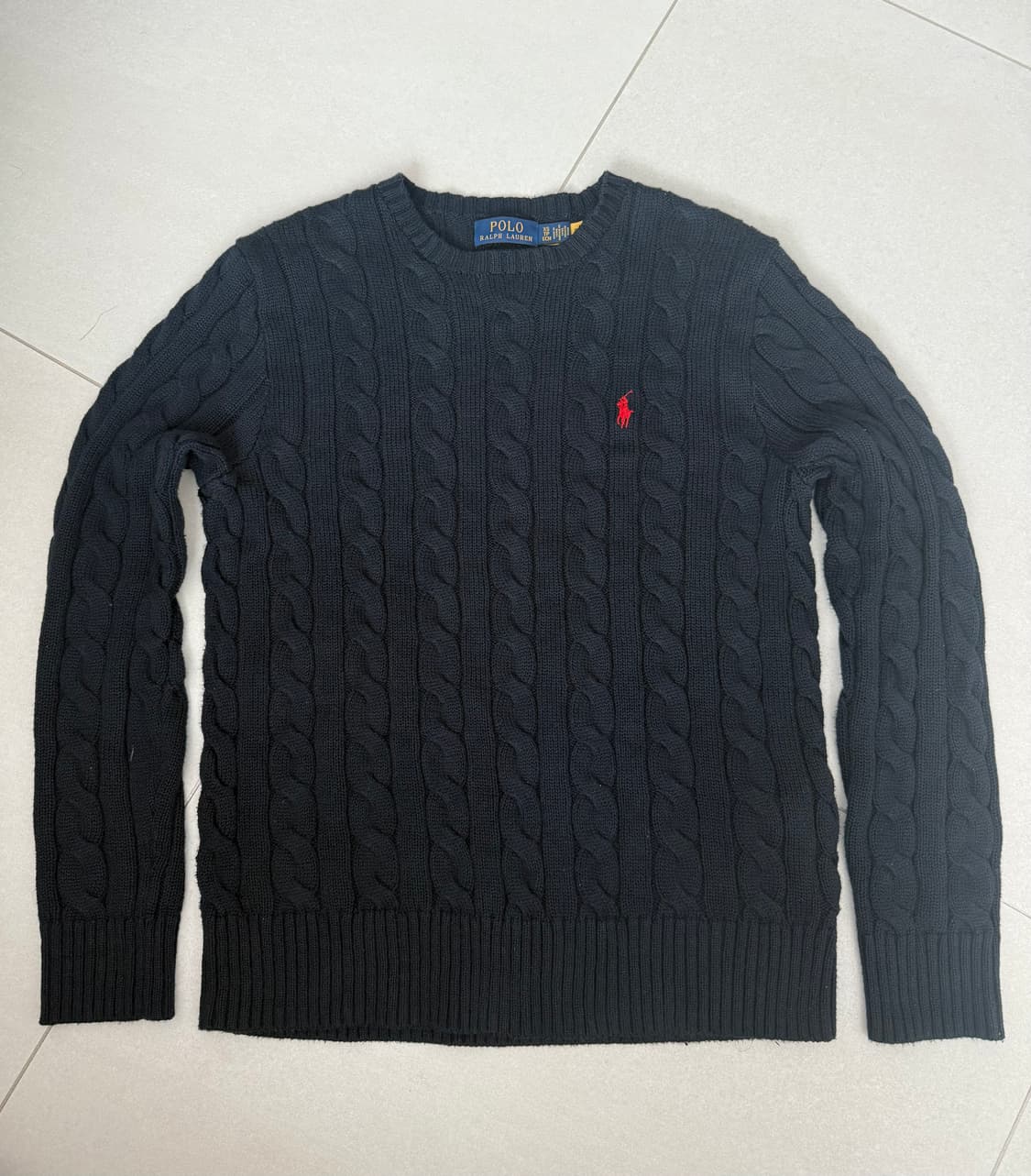 폴로 랄프로렌 꽈배기 니트 네이비 상품이미지1
