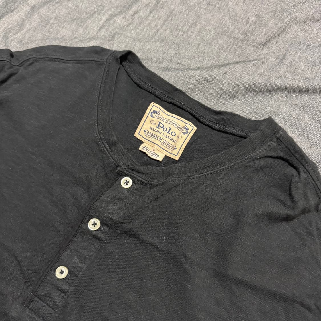 Long Sleeve Henry Neck T-Shirts 상품이미지3