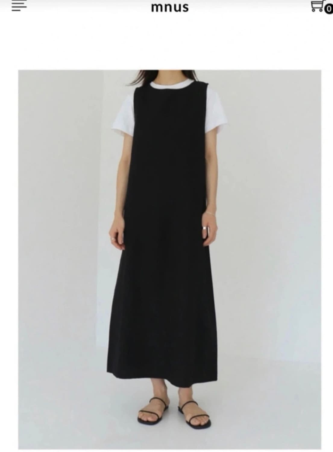 엠엔어스 코튼 롱 원피스 상품이미지1