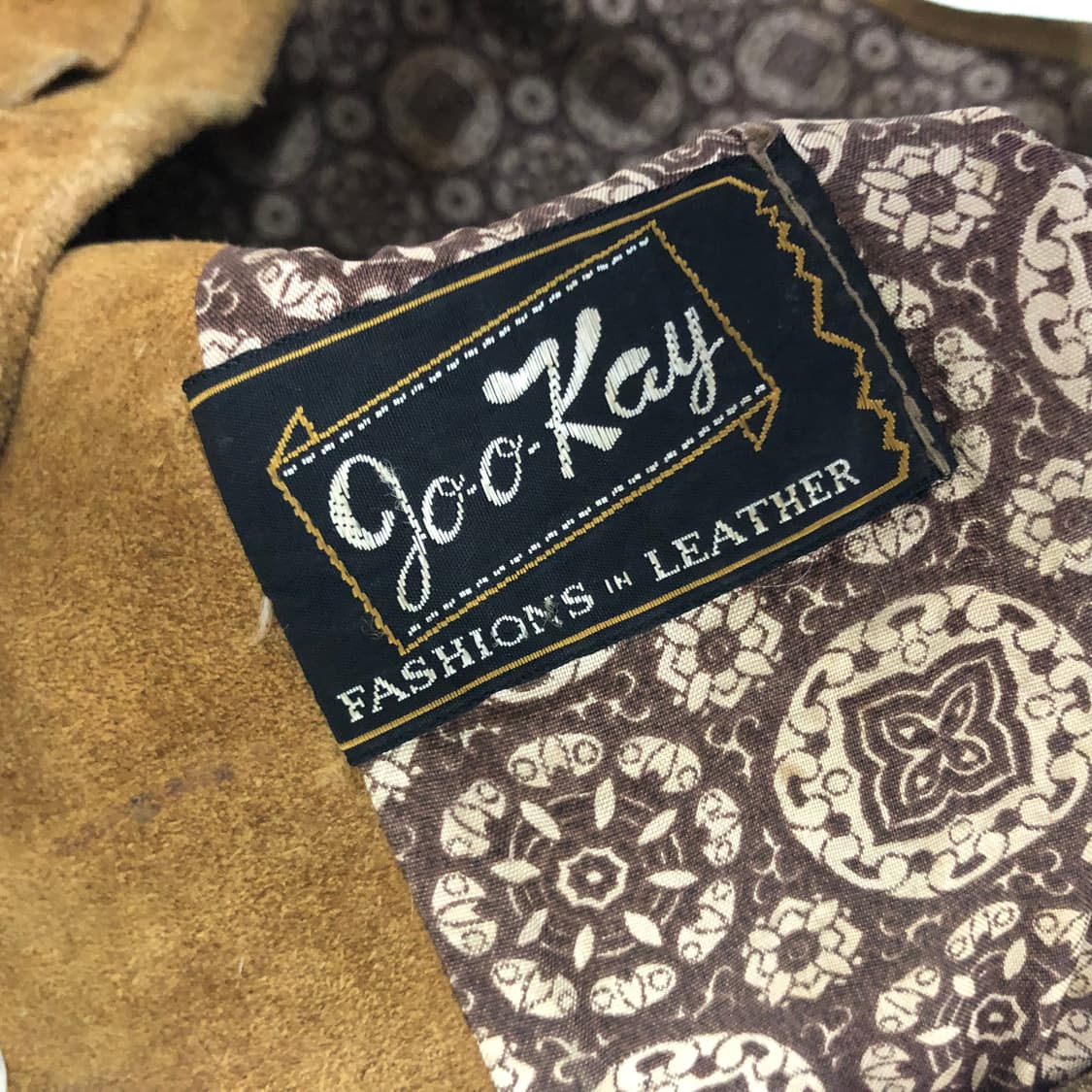 1970s 구케이 더티워시드 레더 트러커 자켓  상품이미지7