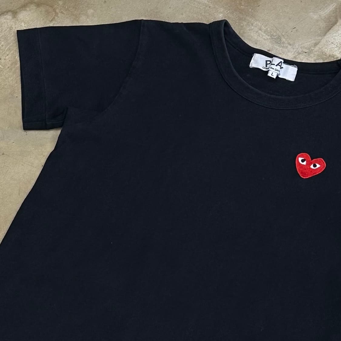 🫶🏻 꼼데가르송 여성용 Black 반팔티 🫶🏻 상품이미지2