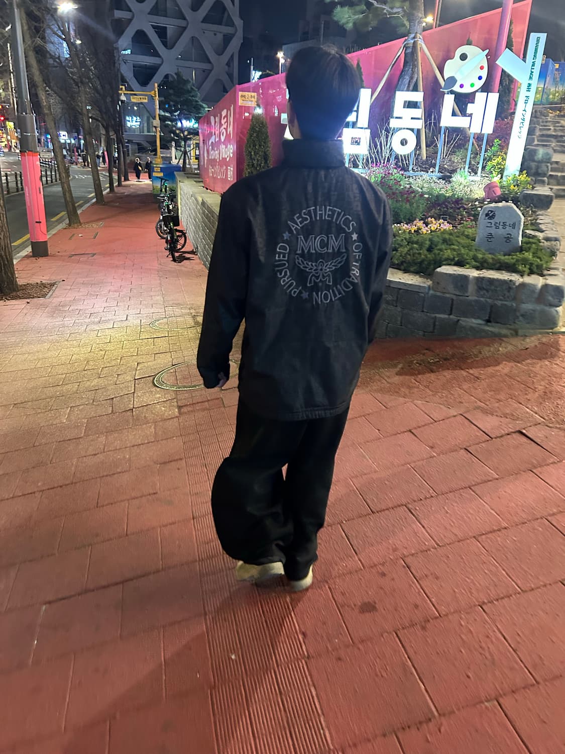 MCM 올오버 로고 빈티지 바람막이 자켓 상품이미지8