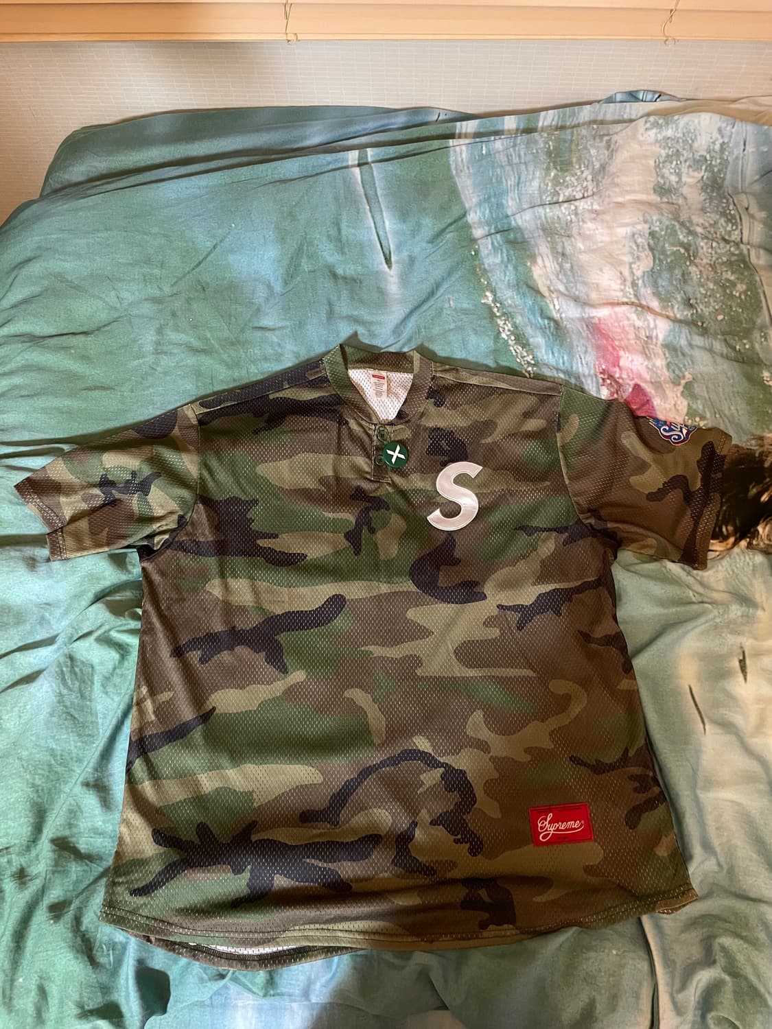 [XL] 슈프림 베이스볼 헨리 카모(FW24)  상품이미지1