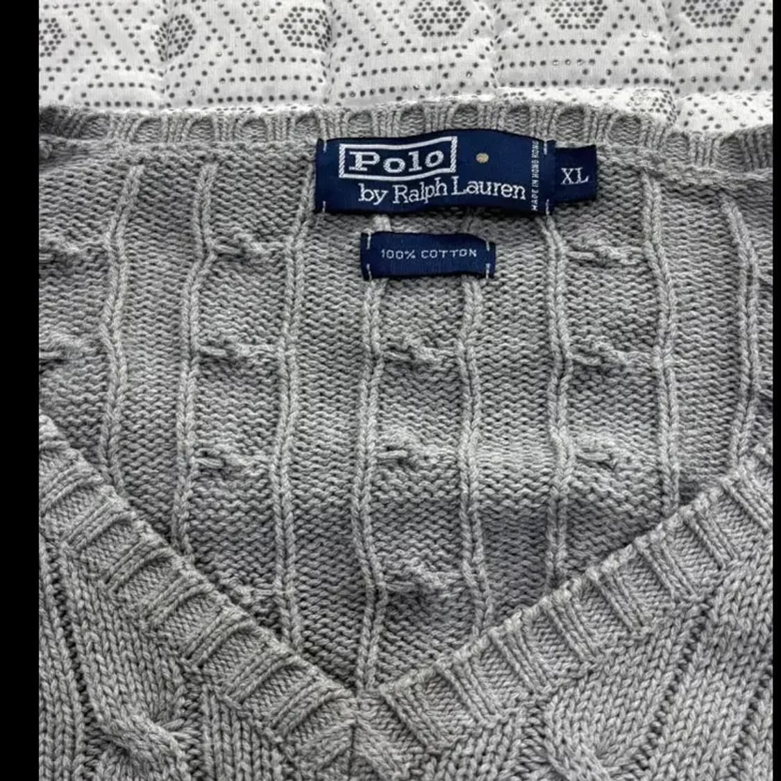 폴로 랄프로렌 케이블 니트 XL 회색 상품이미지4