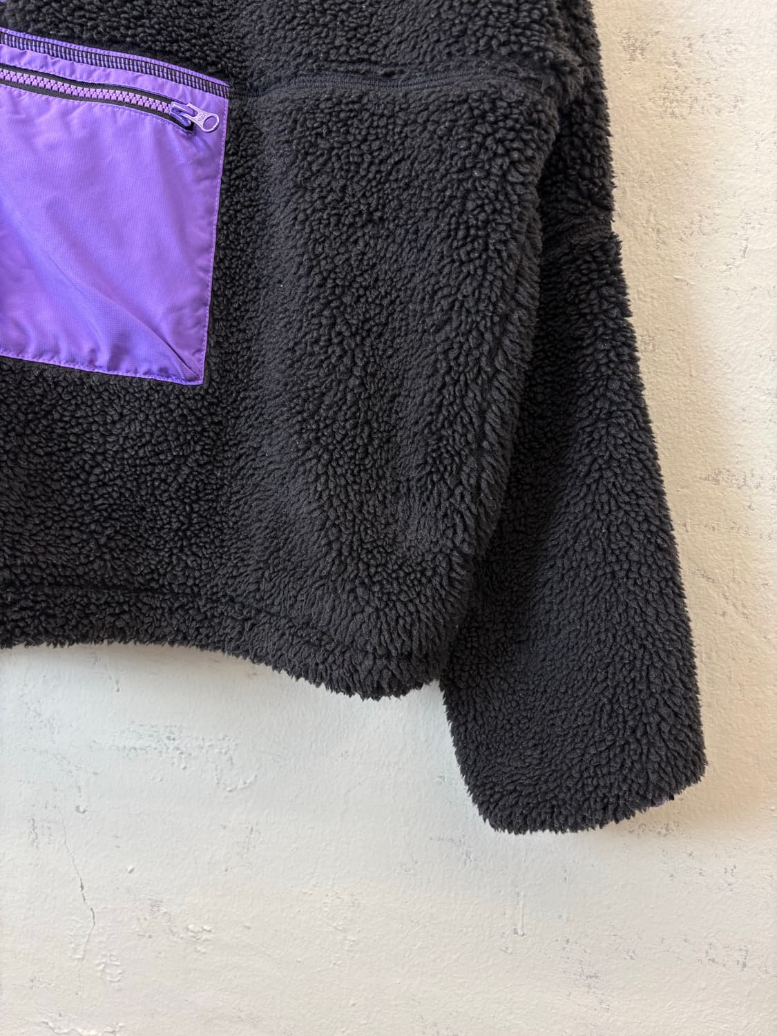 나이키 블랙 퍼플 푸츄라 로고 하프집업 플리스 상품이미지3