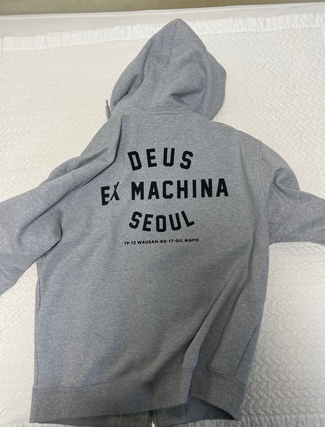데우스 후드집업 그레이 xl 상품이미지2