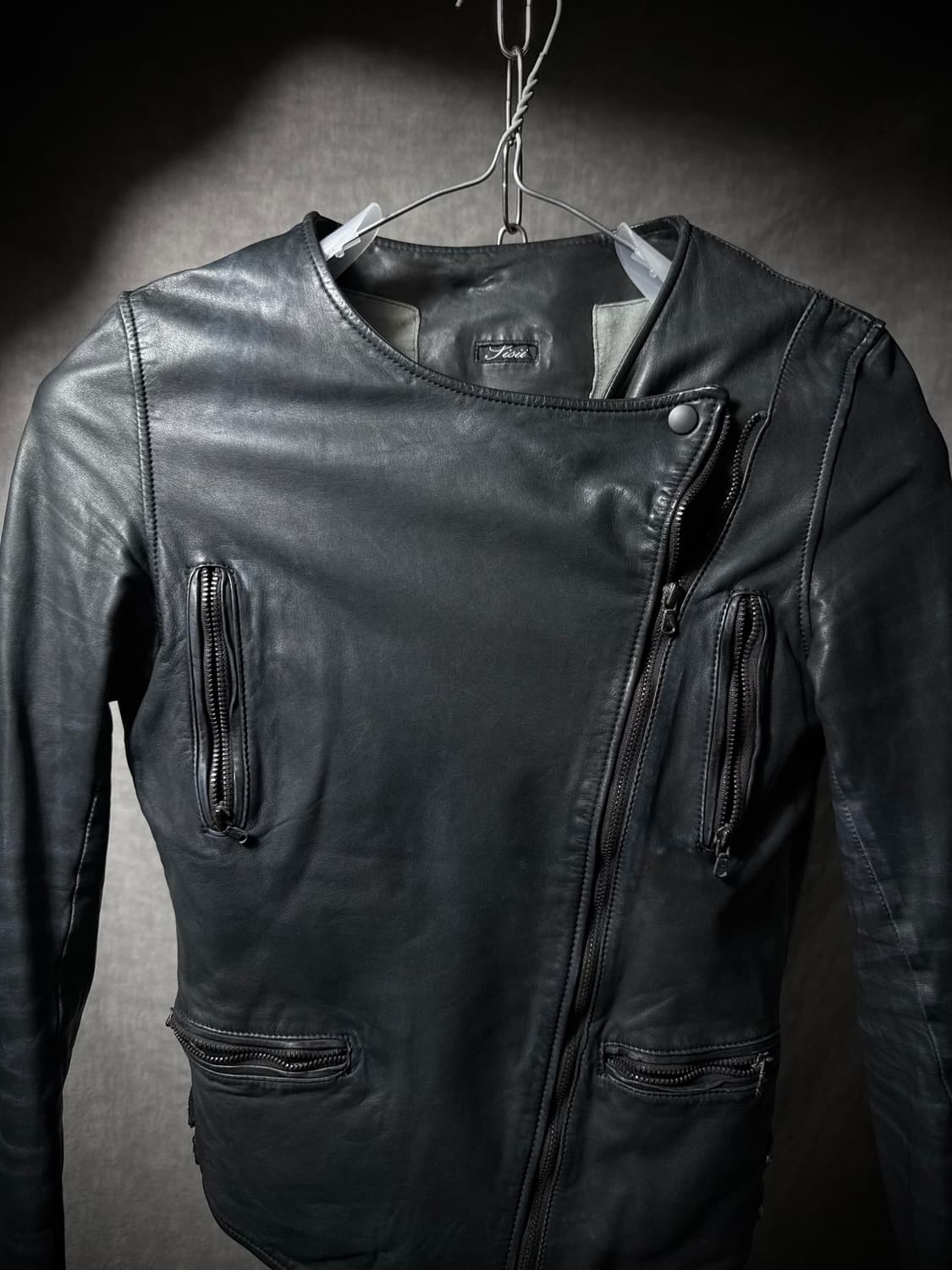 Sisii Asymmetric Leather Jacket  상품이미지3