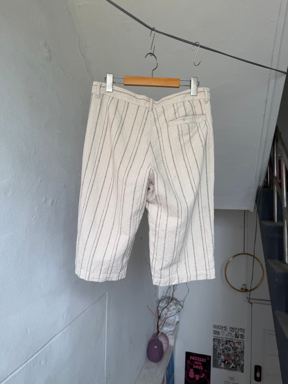 빈티지 스트라이프 버뮤다 팬츠 상품이미지5