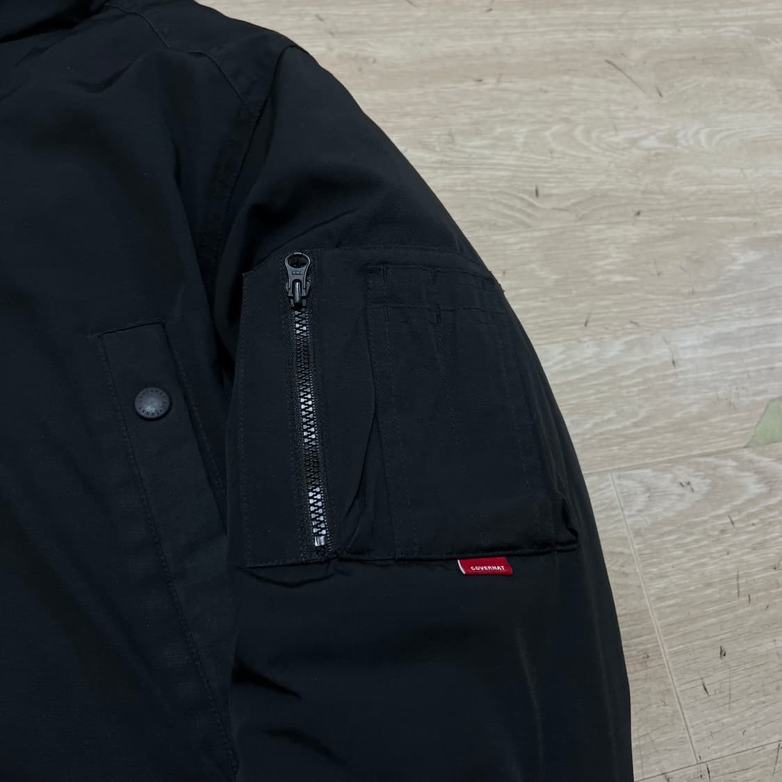 커버낫 스탠다드 구스다운 후드 파카 야상패딩 점퍼 [블랙] L/100 상품이미지5