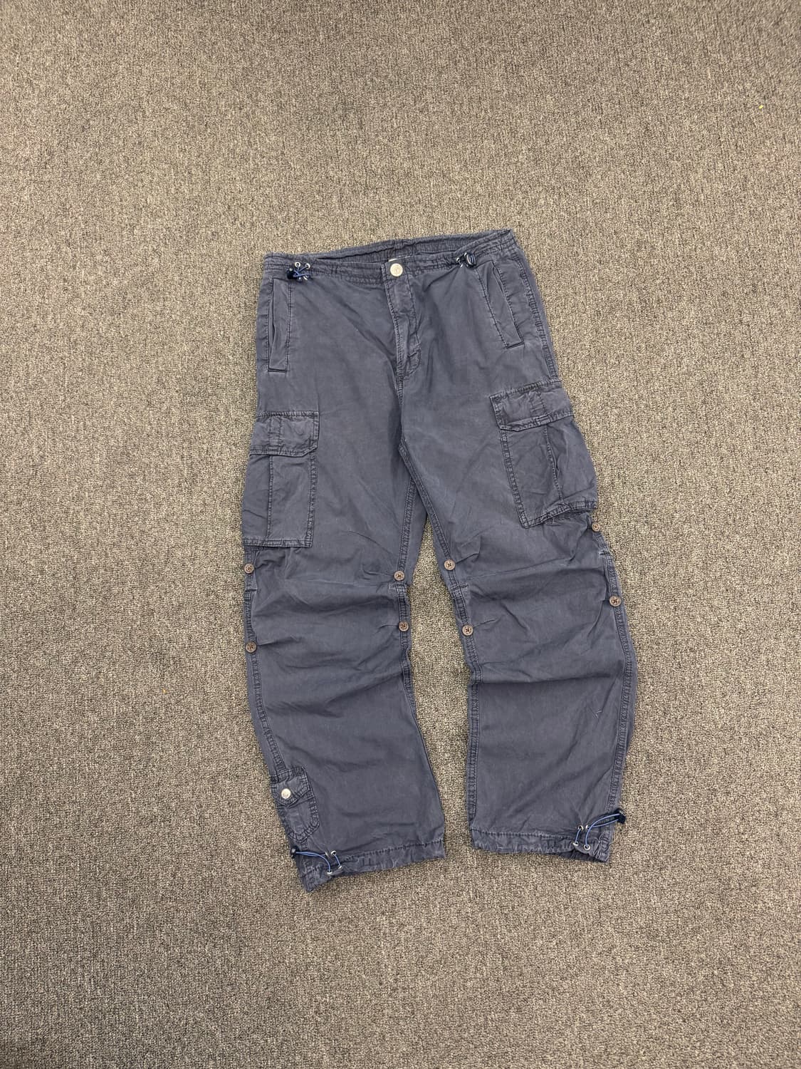 30)트루릴리전 빈티지 네이비 카고 팬츠 상품이미지1