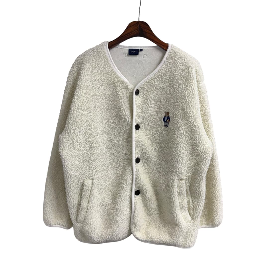 [L] 예일 화이트 뽀글이 플리스 상품이미지3