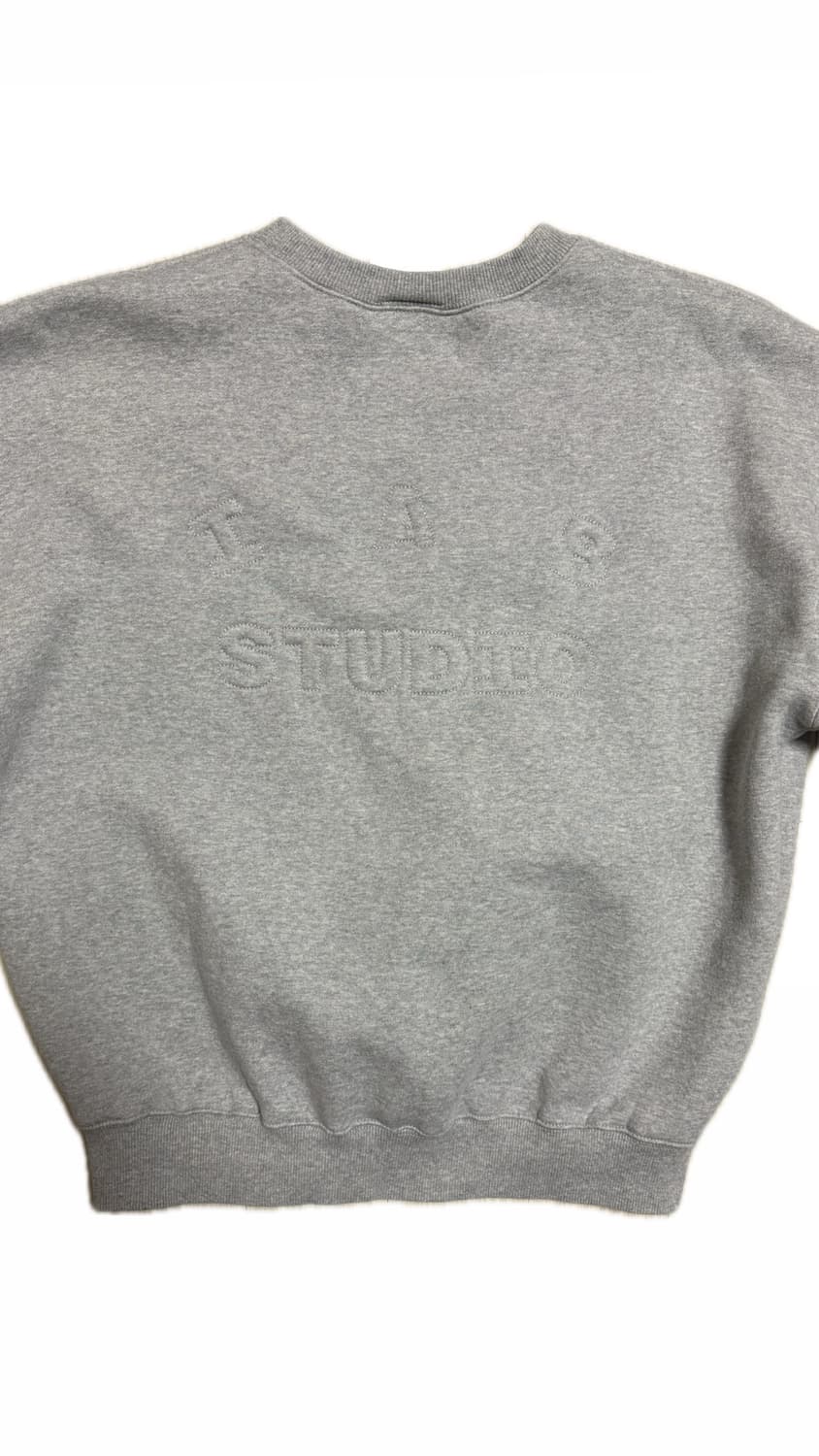IAB STUDIO 엠보스드 스웨트셔츠 그레이 상품이미지3