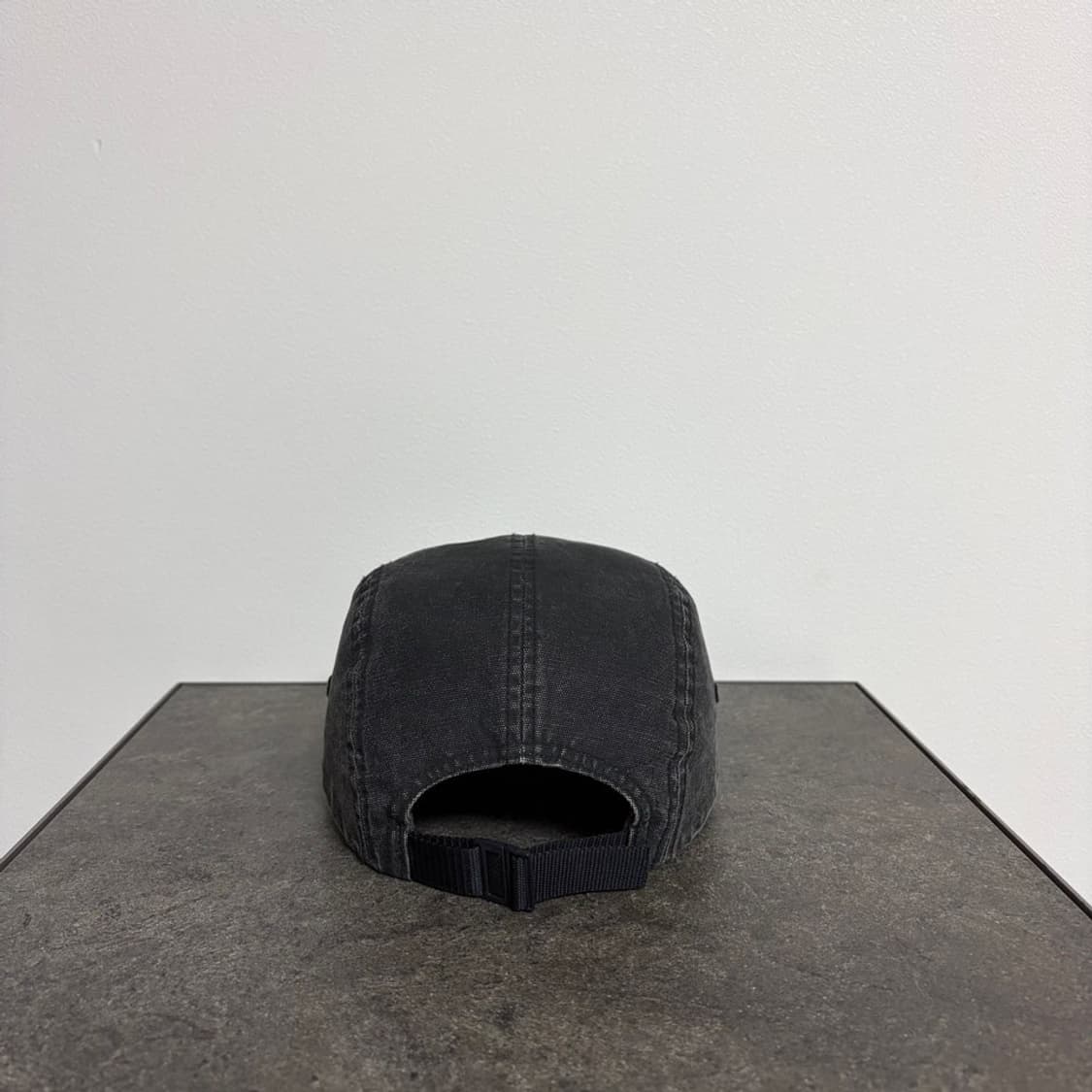 (OS) 슈프림 박스로고 캠프캡 모자 워시드 캔버스 블랙 상품이미지4