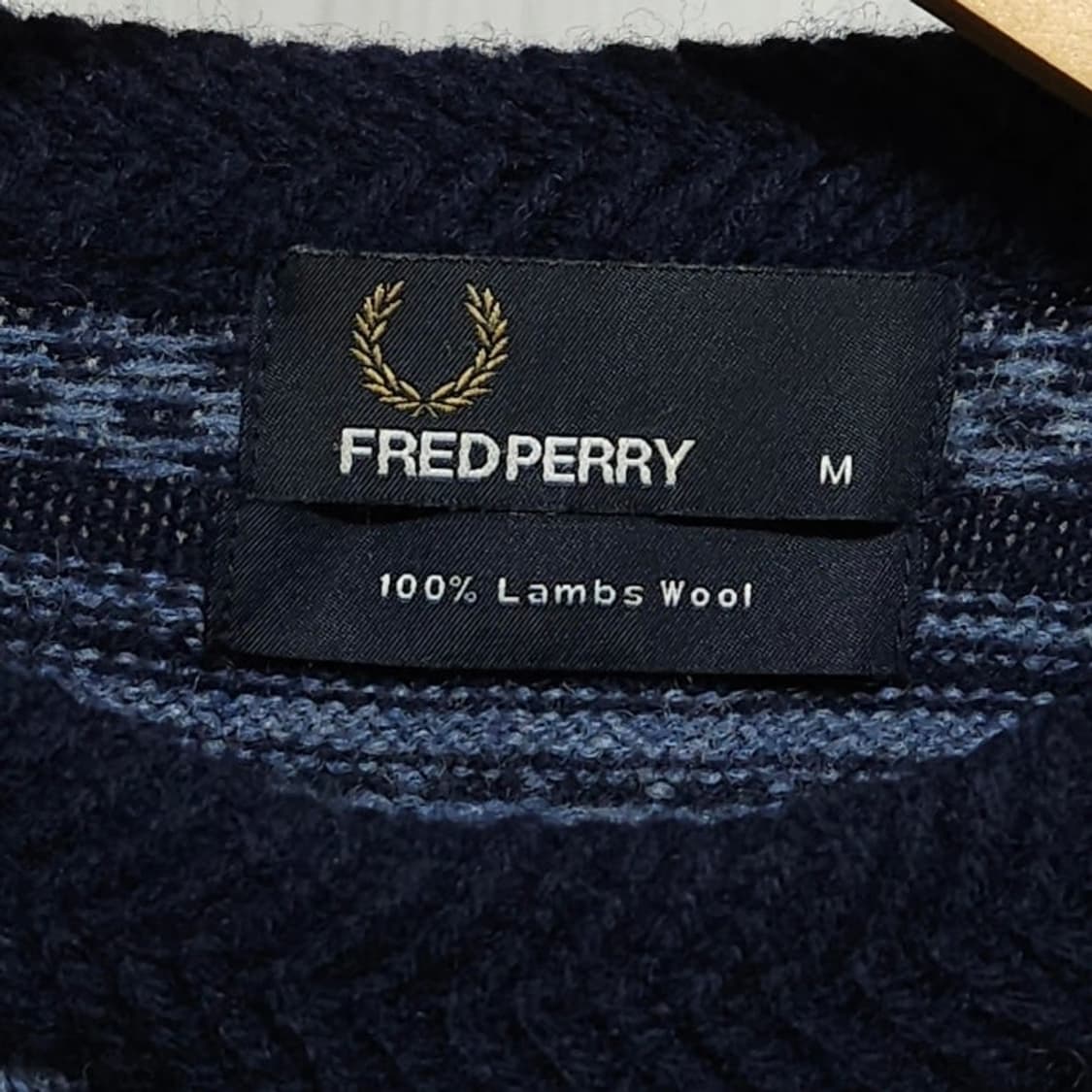 100)FREDPERRY 프레드페리 램스울 니트 상품이미지6