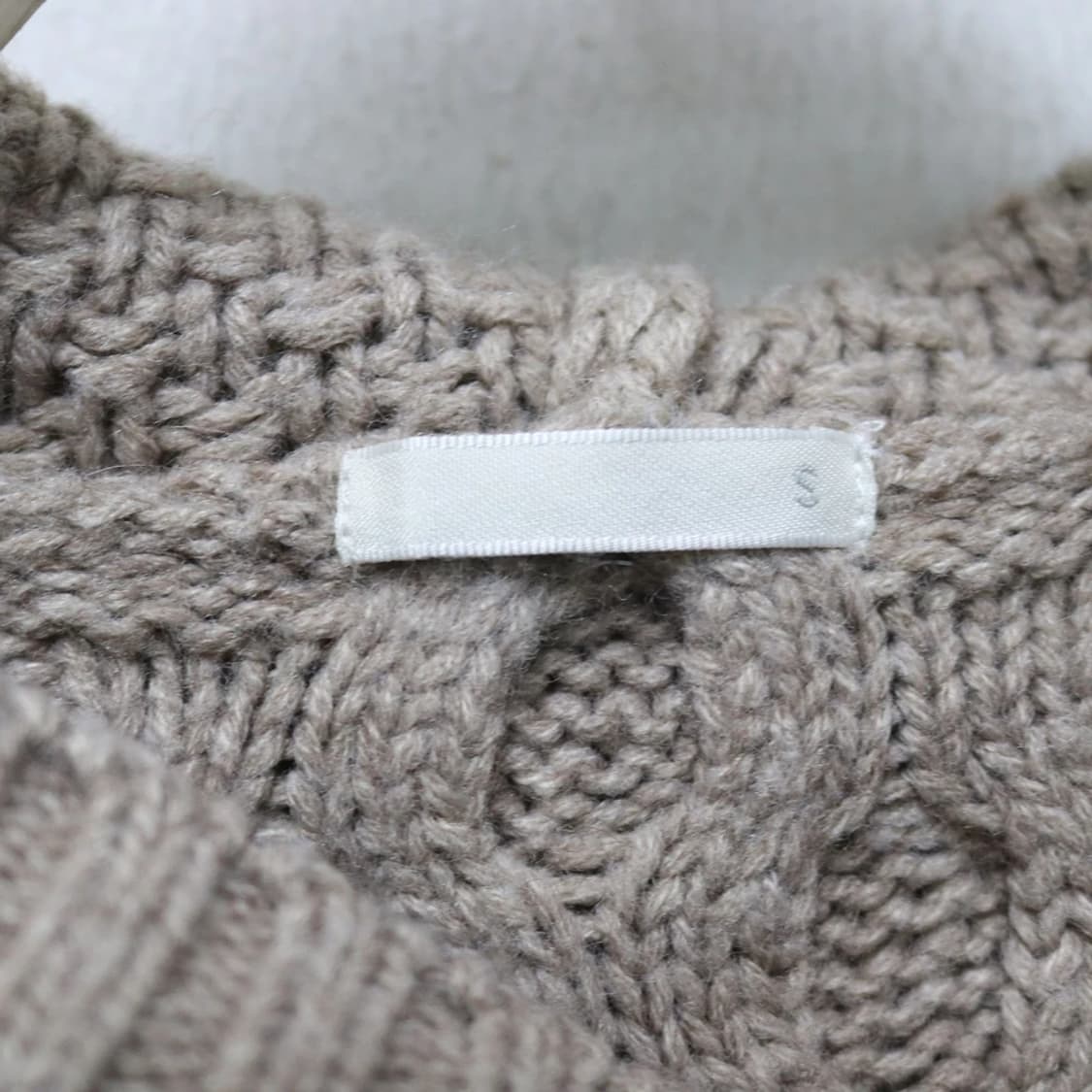 GU 브라운 후드 울 혼방 니트 자켓 61134 상품이미지5