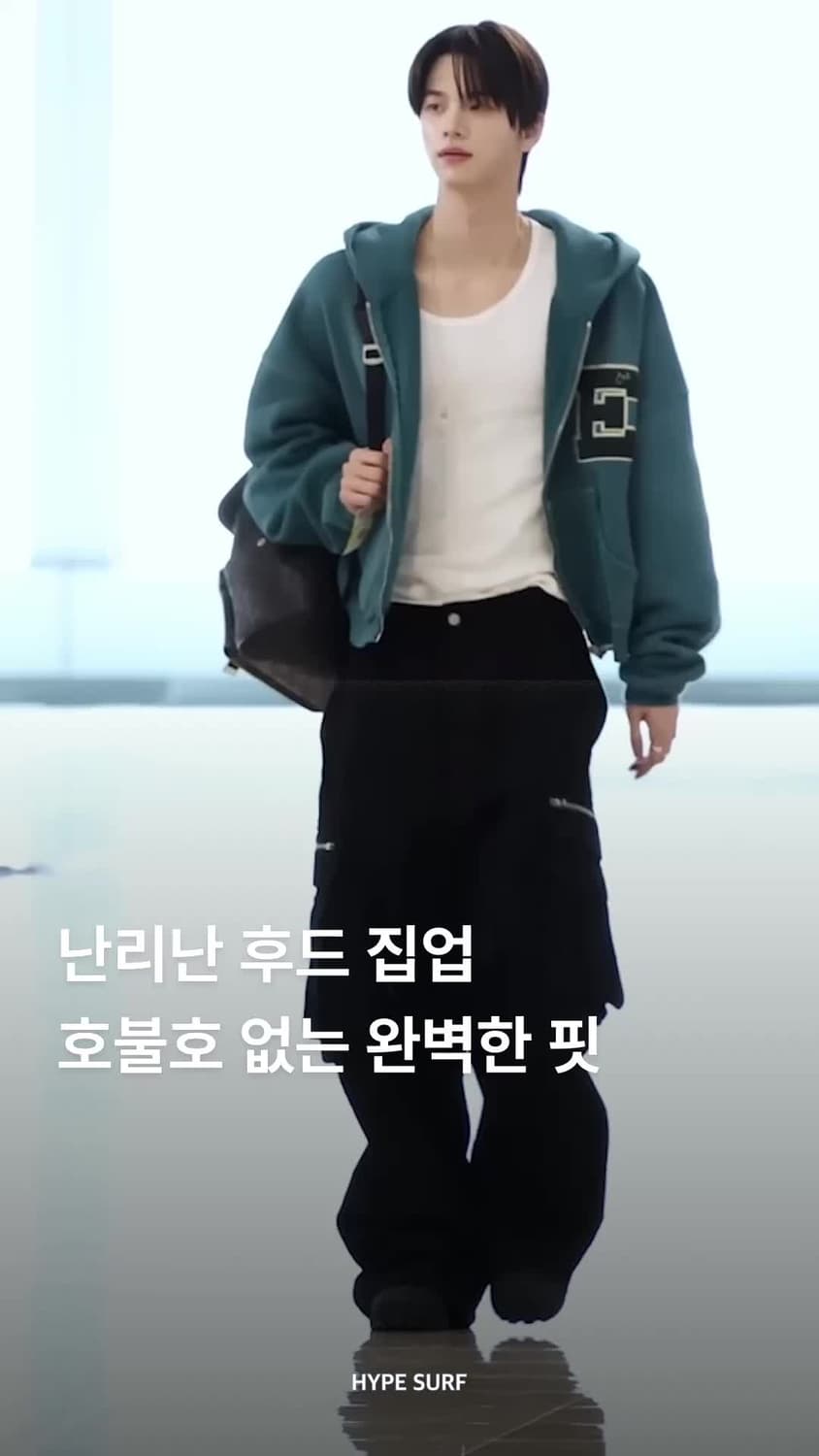 ERL 바시티 후드집업 블랙 L 상품이미지1
