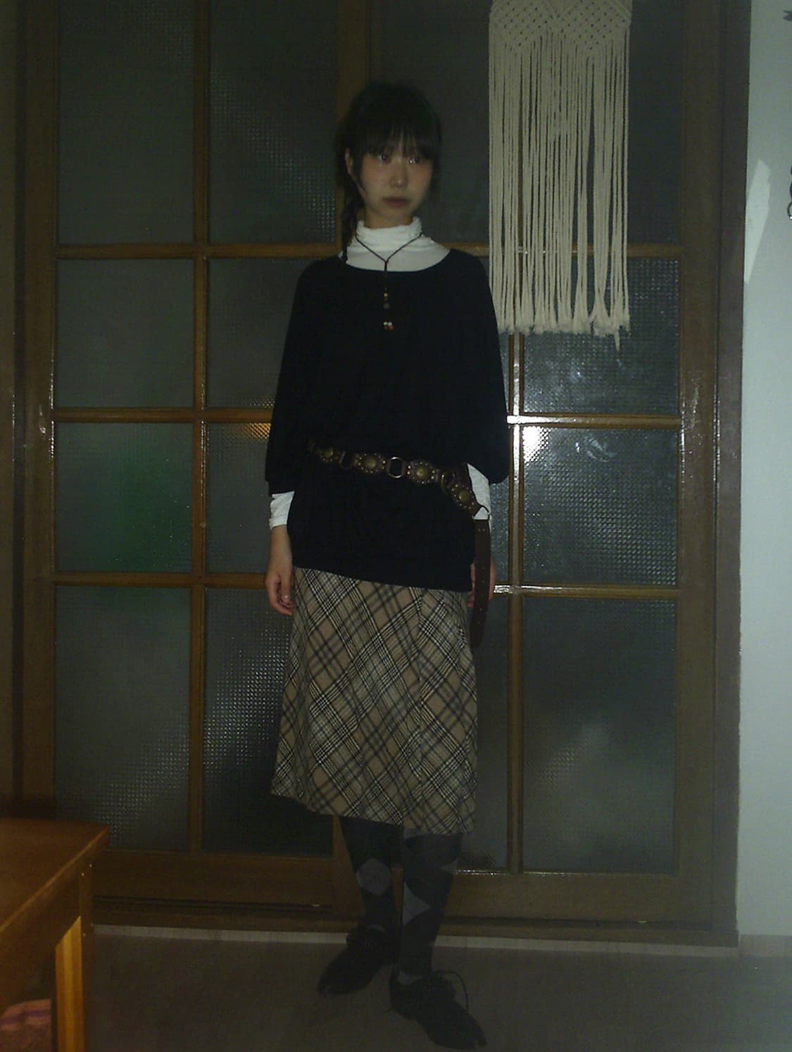 vintage black angel knit top 상품이미지4