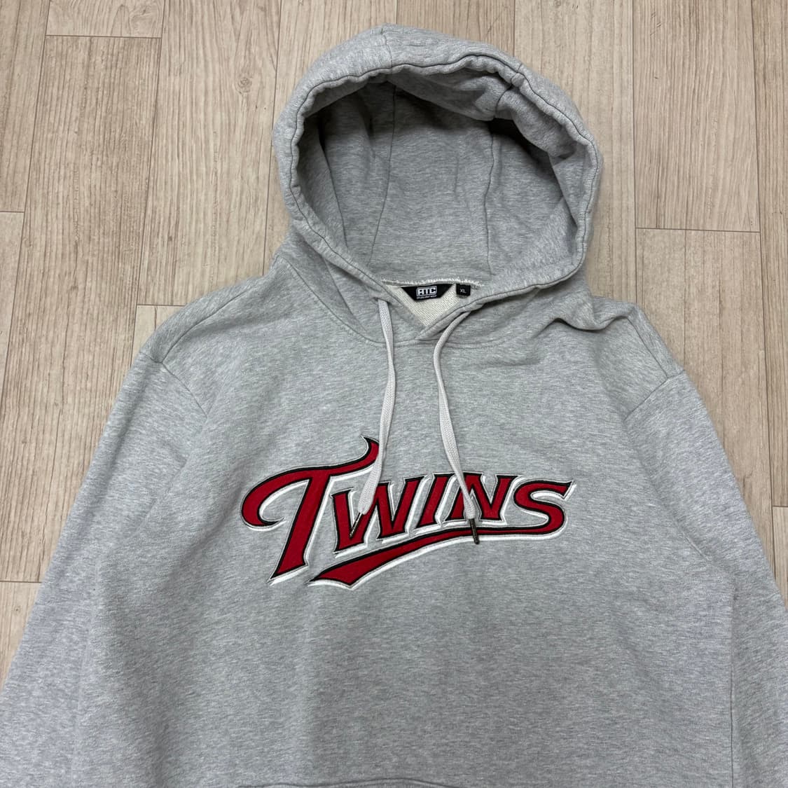 트윈스 그레이 후드티XL 상품이미지2