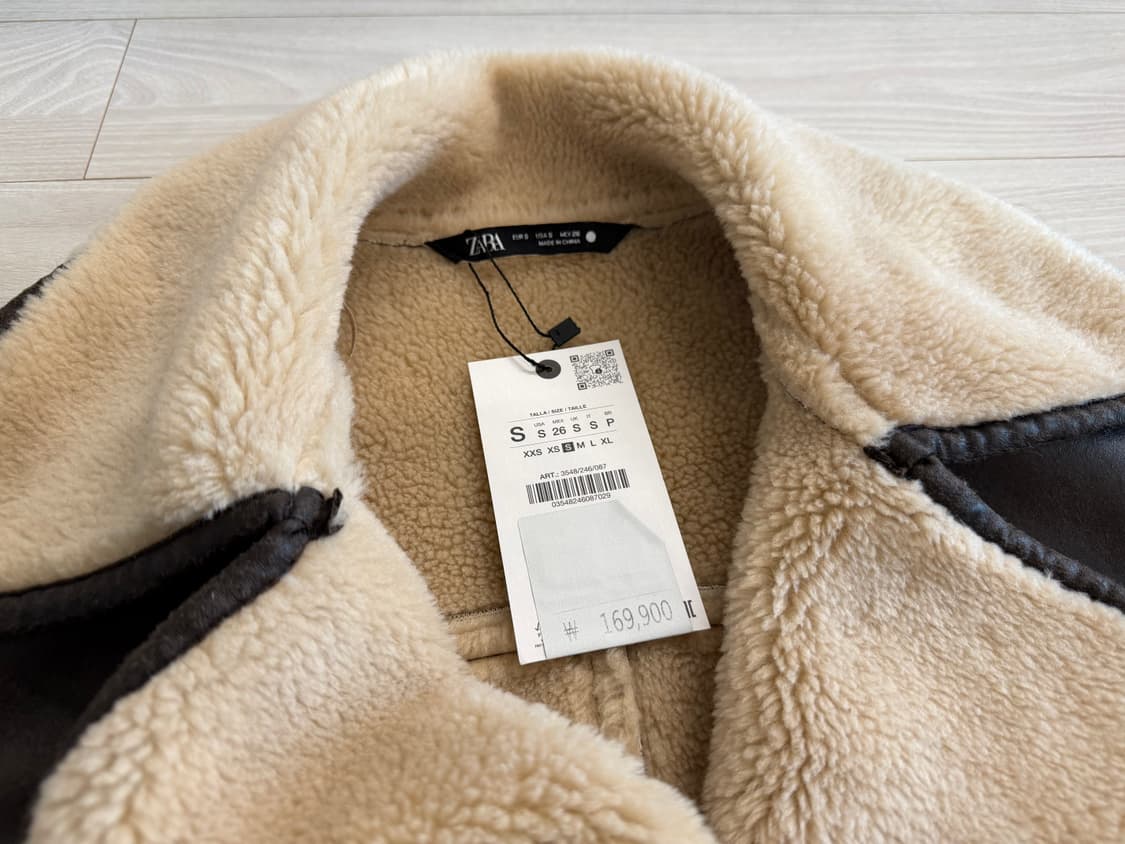 자라 페이크퍼 무스탕 새상품 상품이미지4