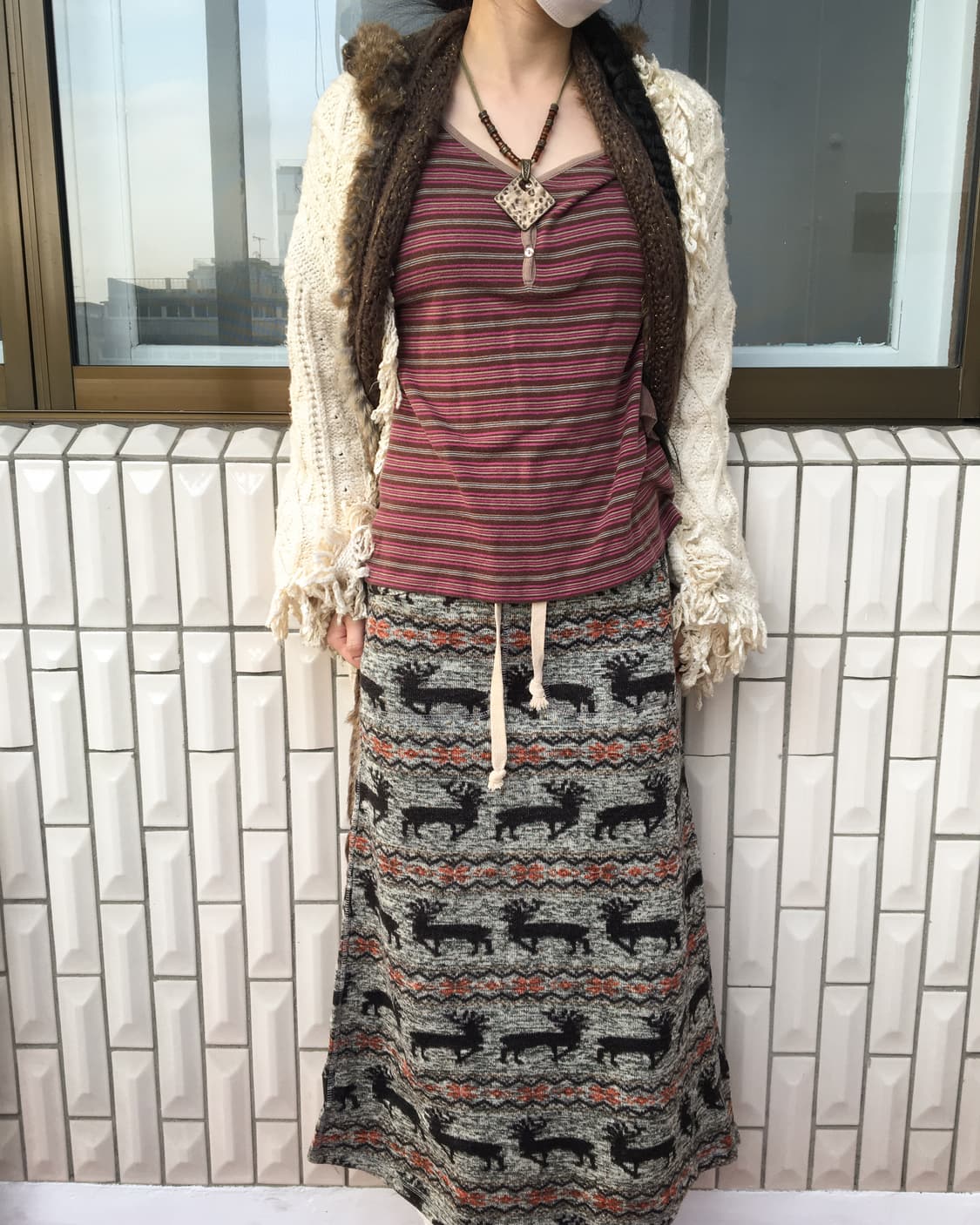 Nordic pattern skirt 상품이미지4