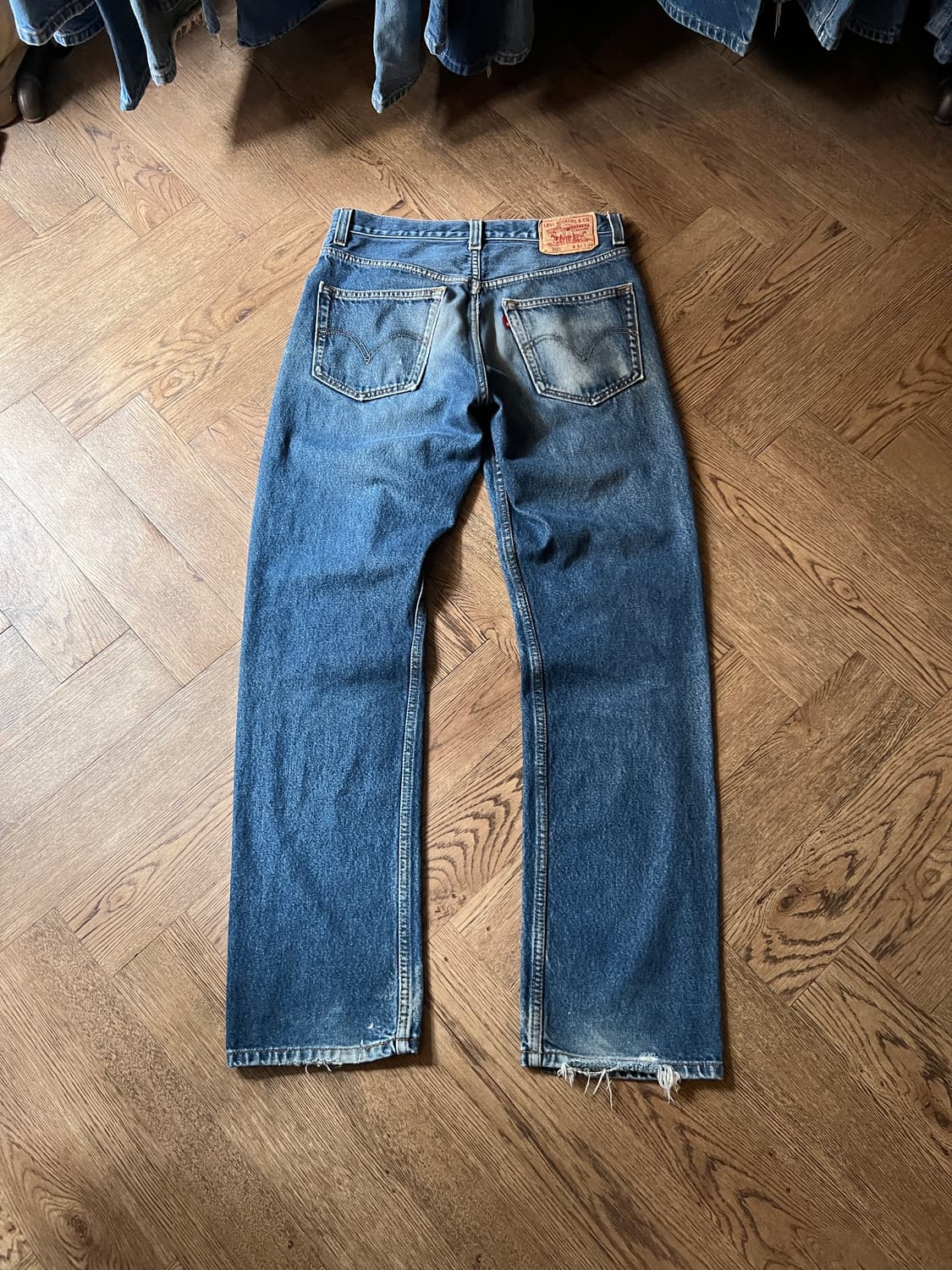 [32]00's 리바이스 USA 505 빈티지 워싱 데님 팬츠 상품이미지2