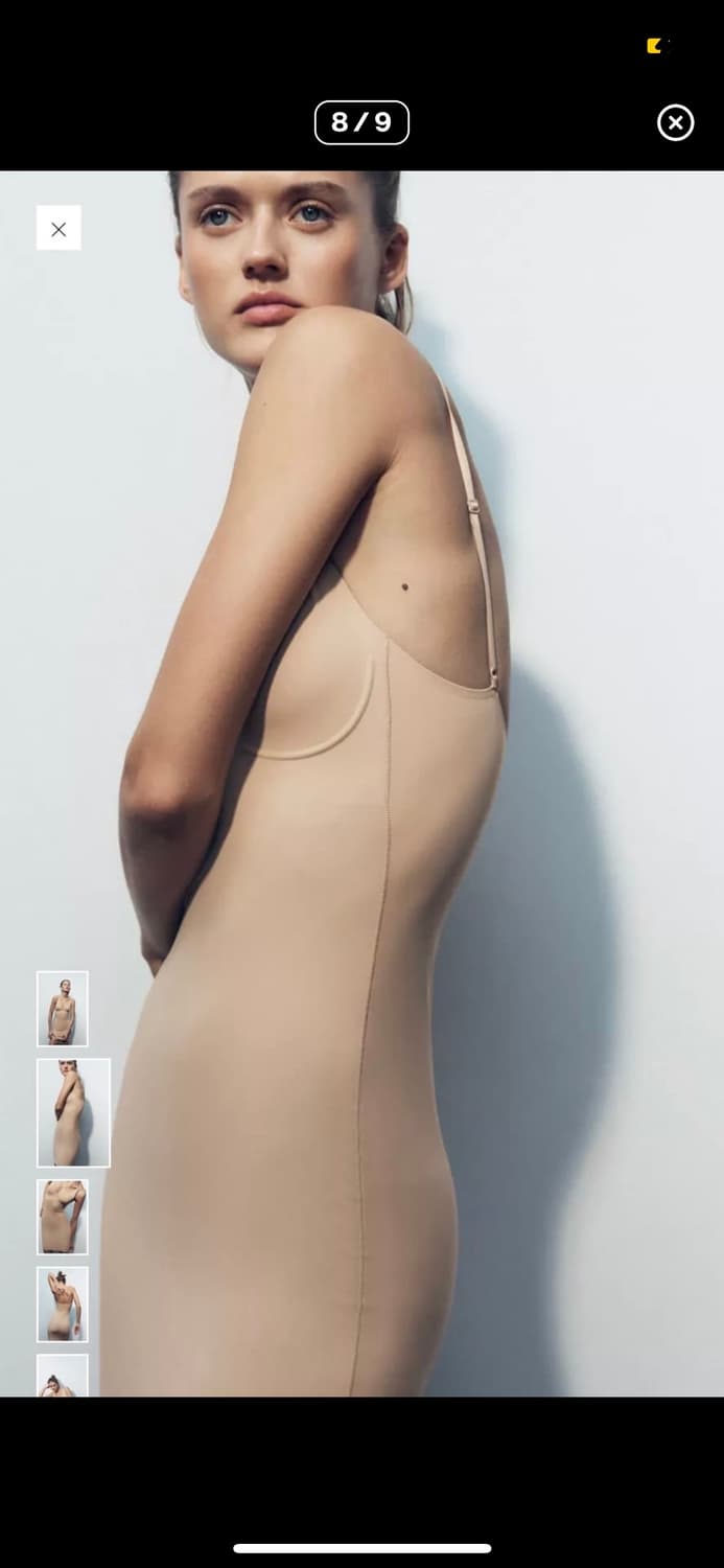Zara 자라 바디쉐입 슬립 이너 원피스 상품이미지3