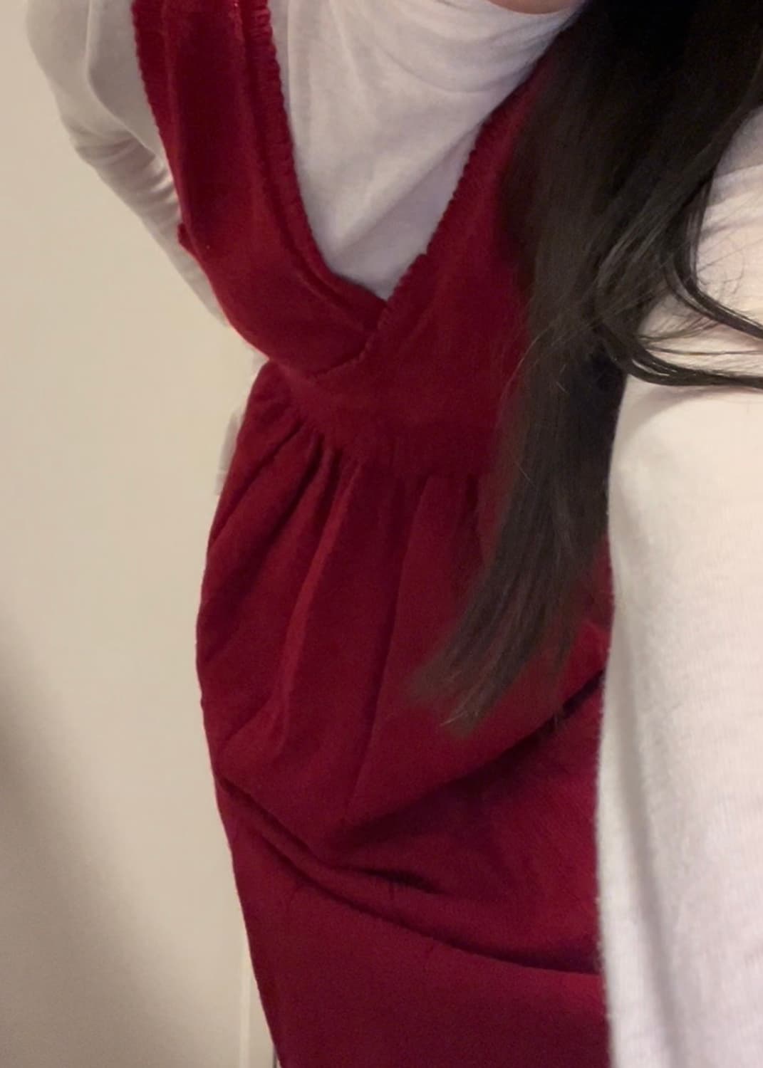 red knit sleeveless maxi ops 상품이미지6