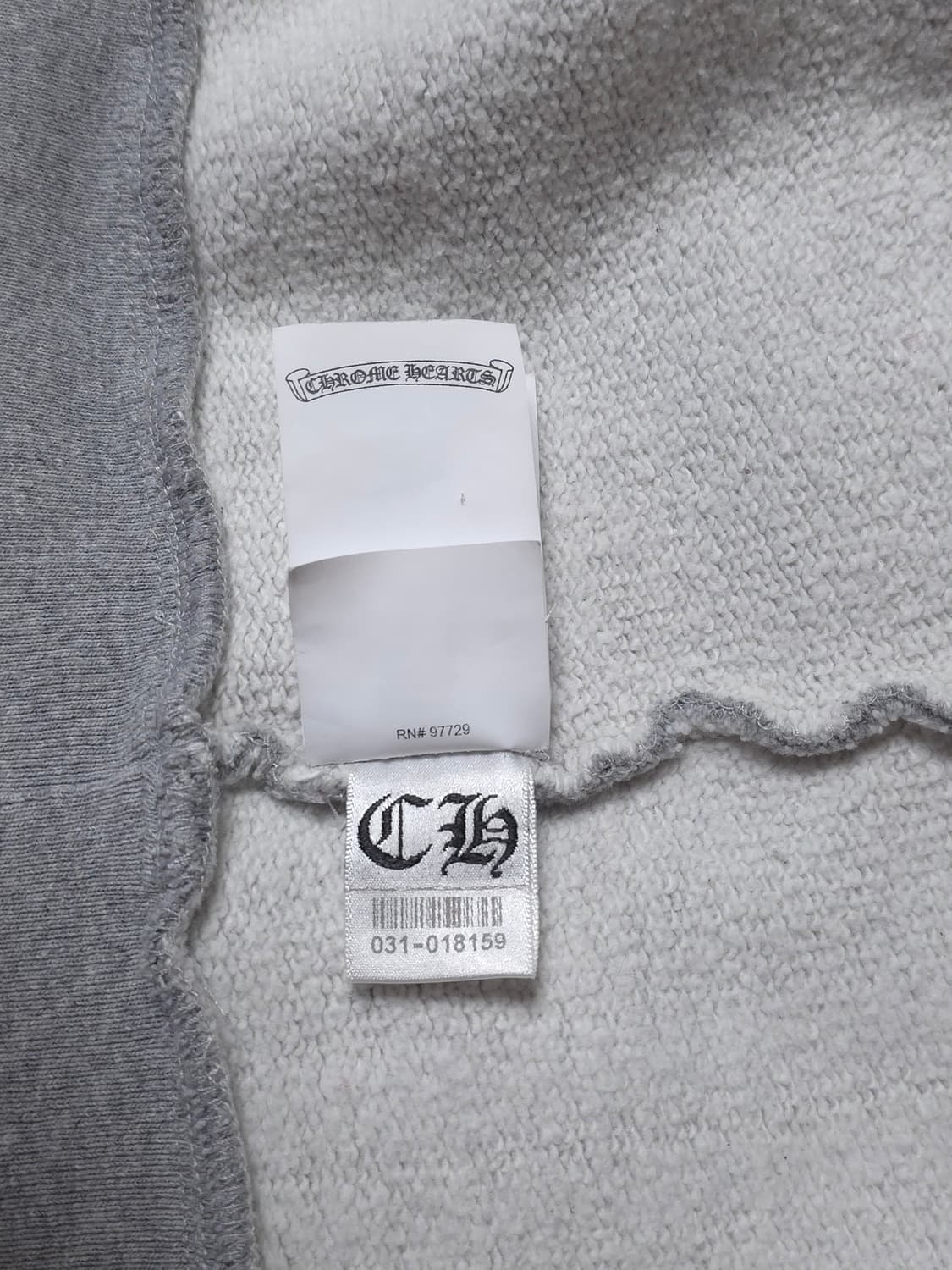 [XXL] 크롬하츠 레더패치 페이퍼잼 후드집업 그레이 상품이미지9