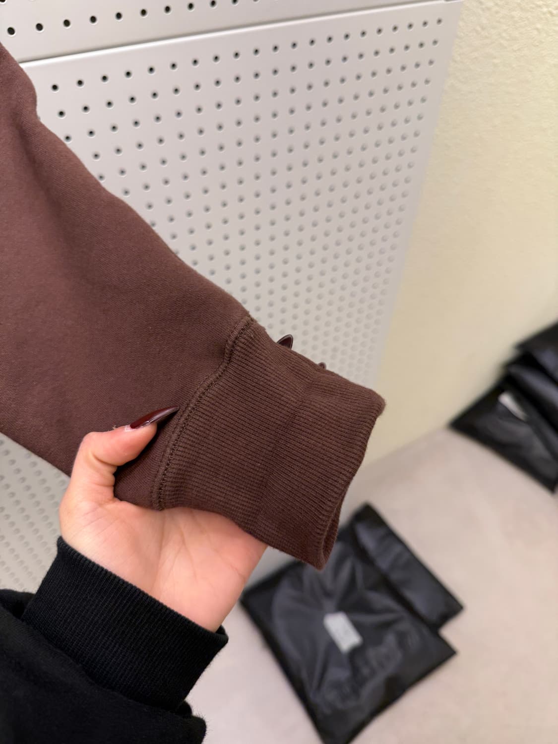 노앙 로고 브라운 크루넥 스웻셔츠 U1434 상품이미지4